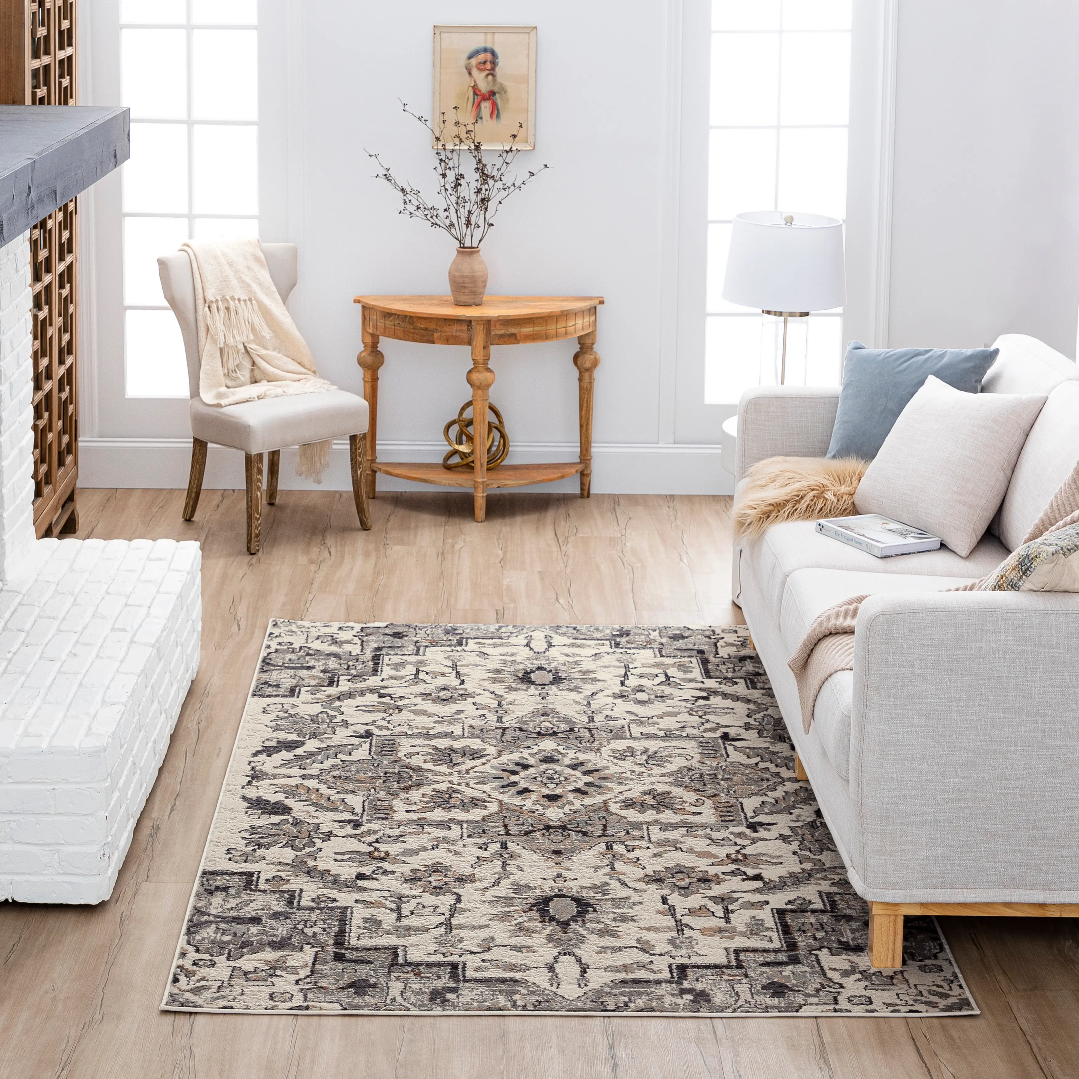 IELAM-243/5X8-CLEO Cleo 5 x 8 Copeland Neutral Gray Area Rug-6