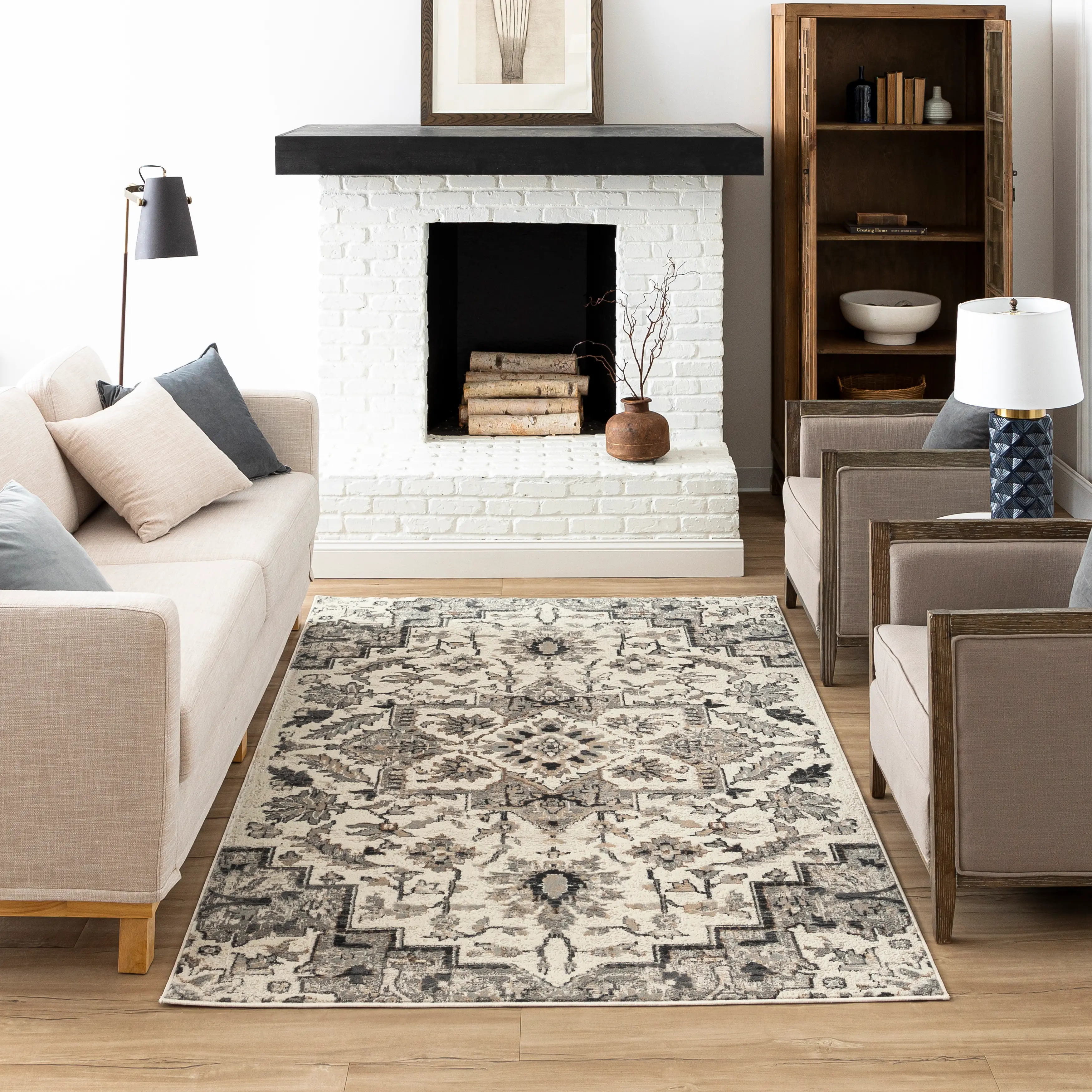 IELAM-243/5X8-CLEO Cleo 5 x 8 Copeland Neutral Gray Area Rug-5