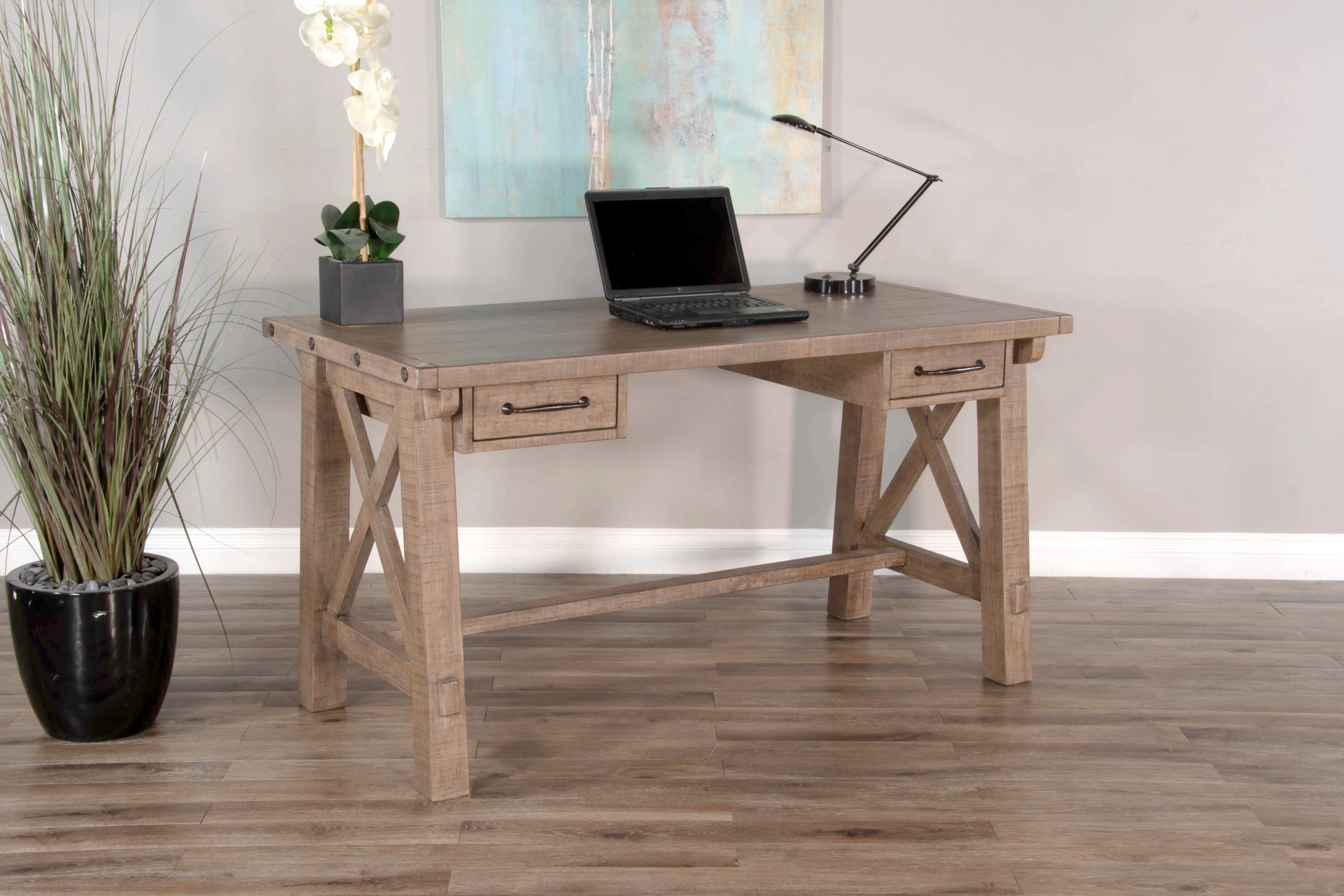 Vivian Light Brown Writing Desk-2