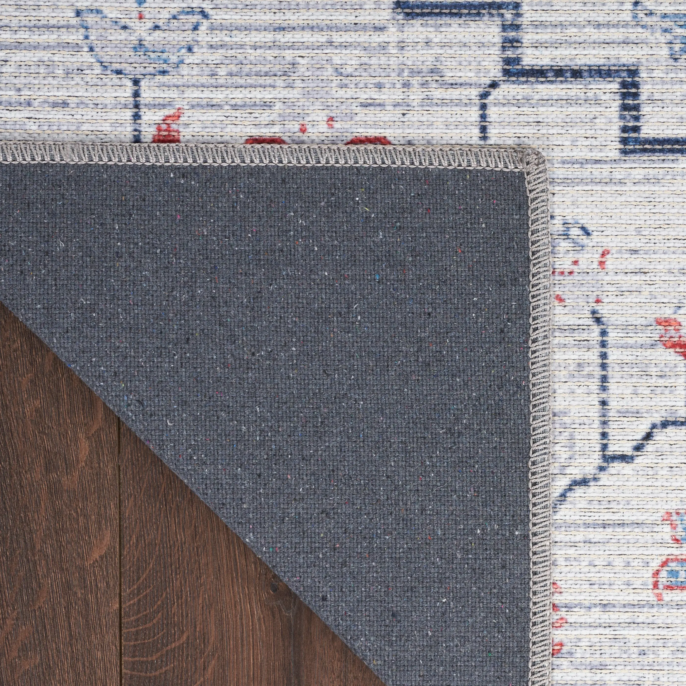 SR110/5X8-NCR01-RUG Nicole Curtis 5 x 7 Classic Blue and Ivory Area Rug-5