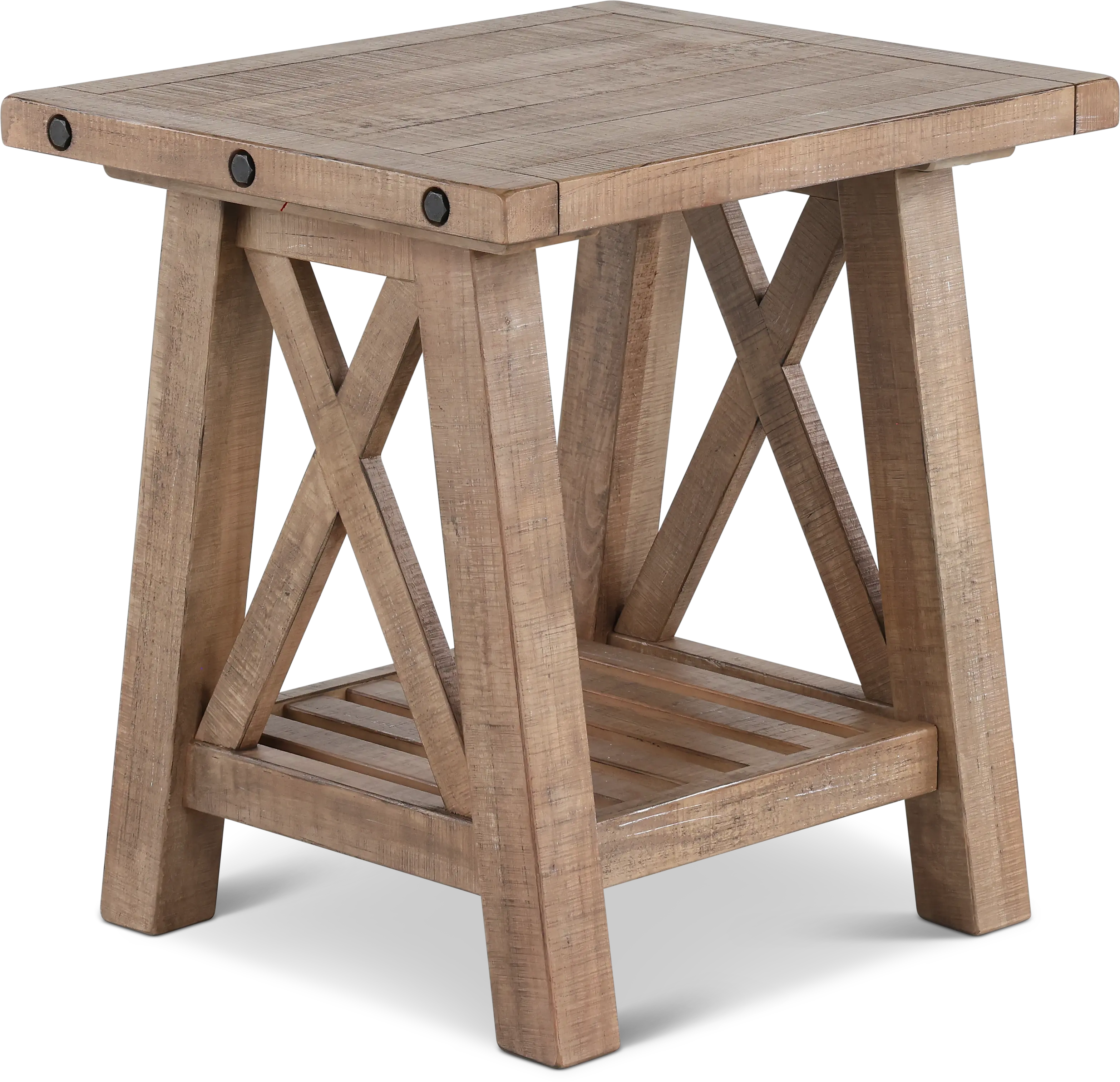 Vivian Light Brown End Table-1