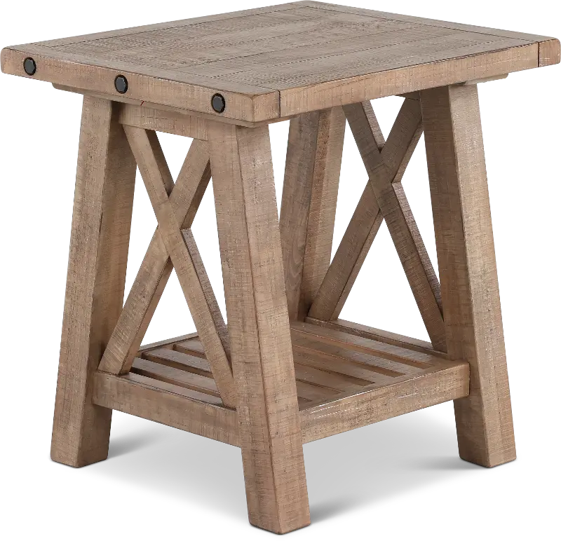 Vivian Light Brown End Table