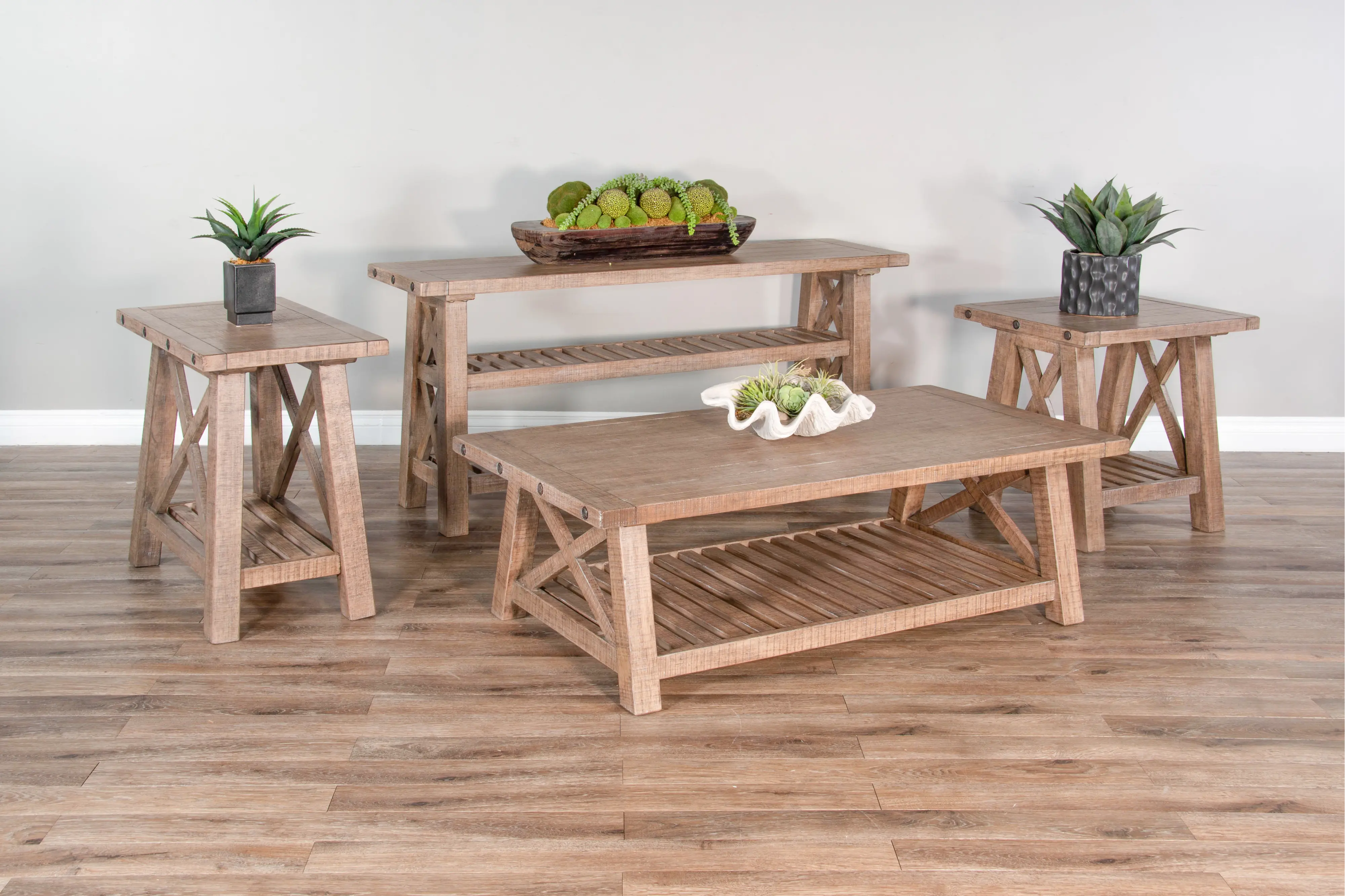 Vivian Light Brown End Table-2
