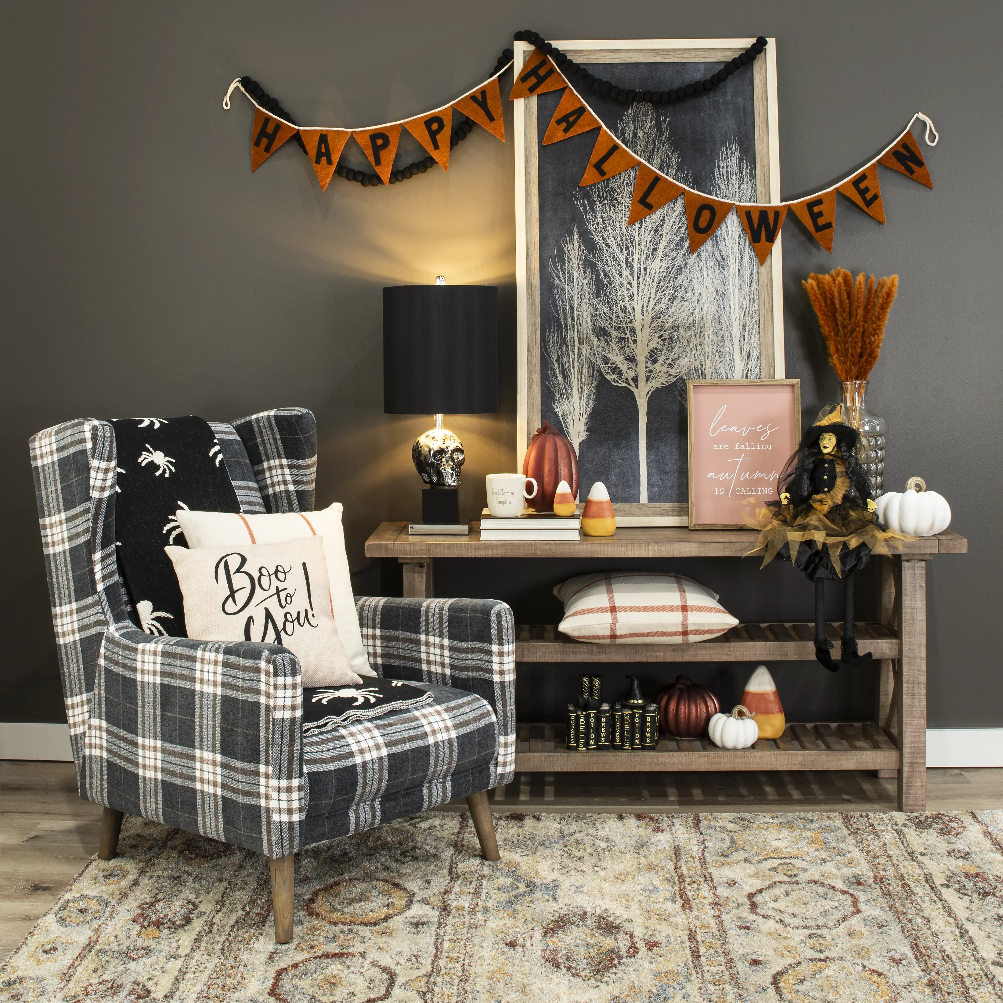 Vivian Light Brown Sofa Table-9