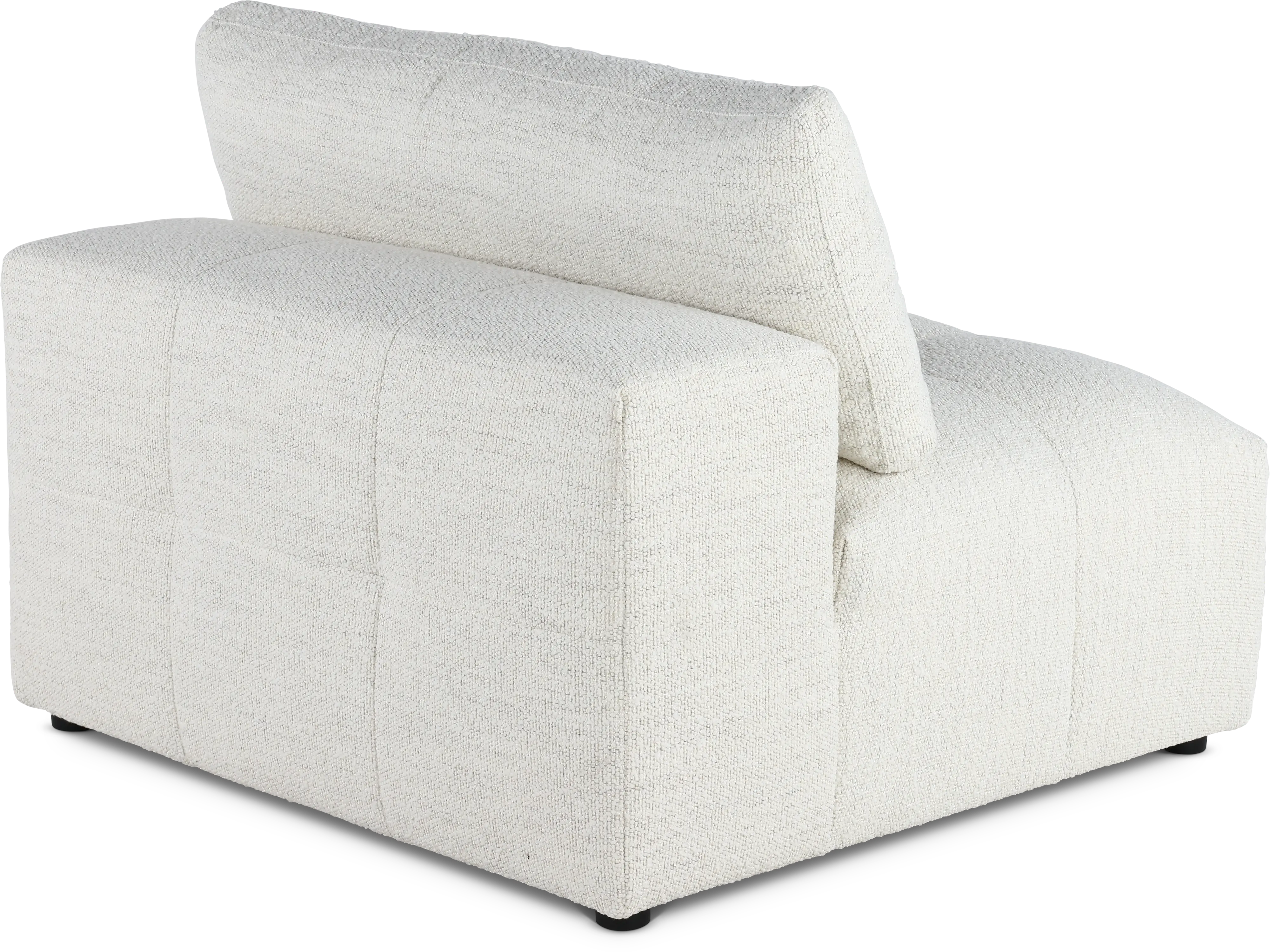 Preston Pearl White Modular Armless Chair-6