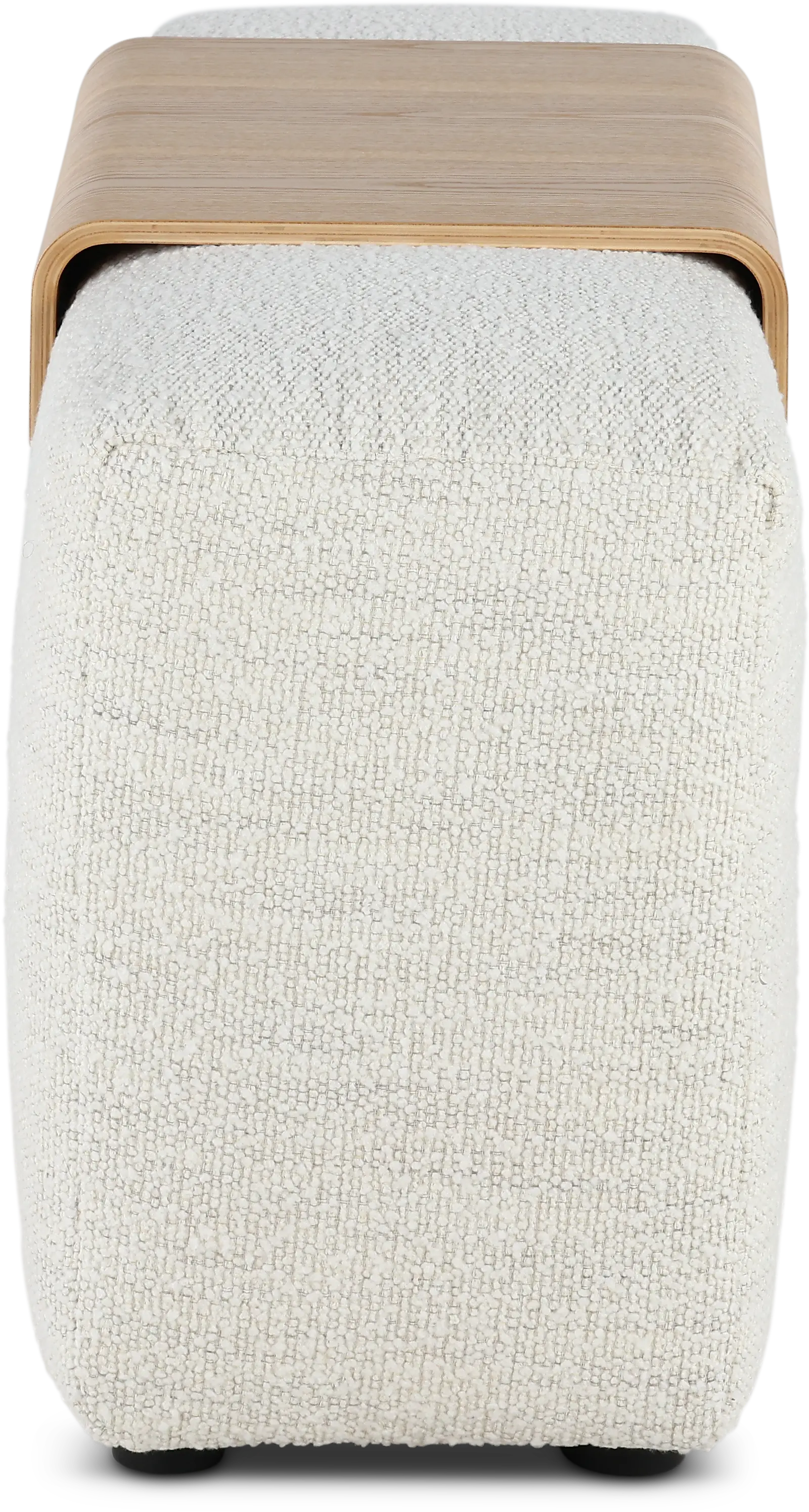 Preston Pearl White Modular Floating Arm Piece-3