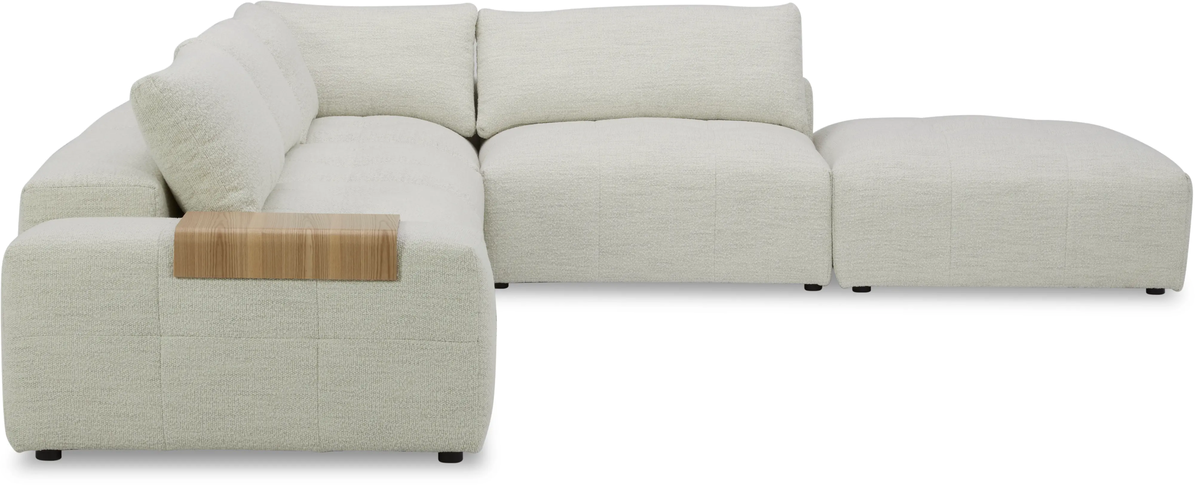 Preston Pearl White Modular Ottoman-8