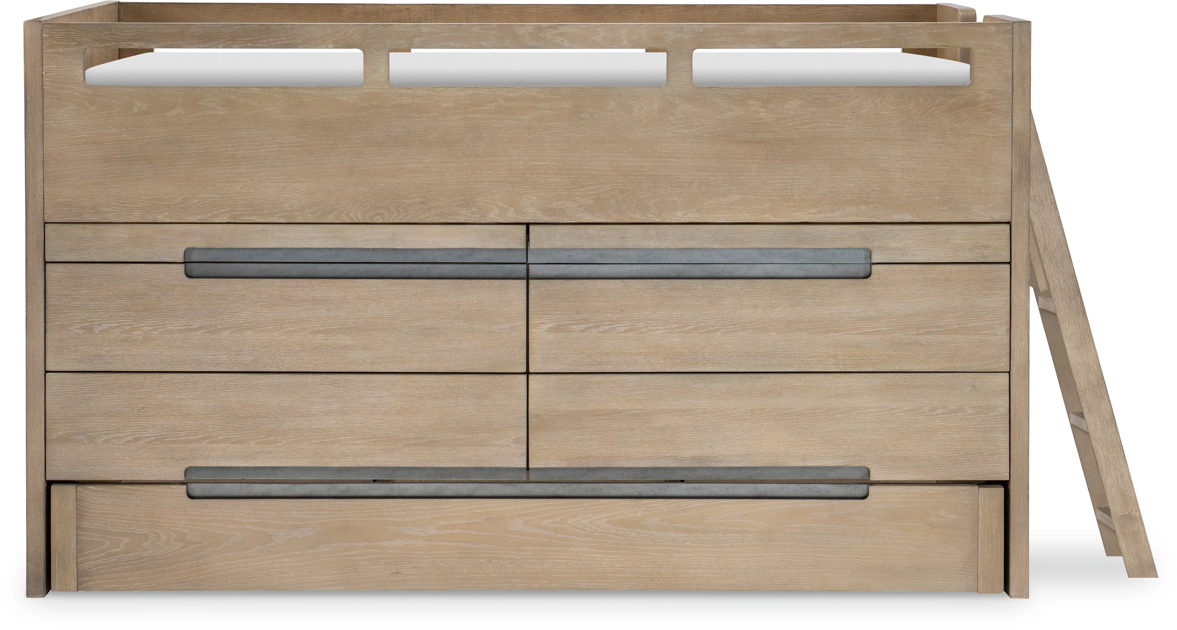 District Weathered Oak Twin Captain's Bed-1