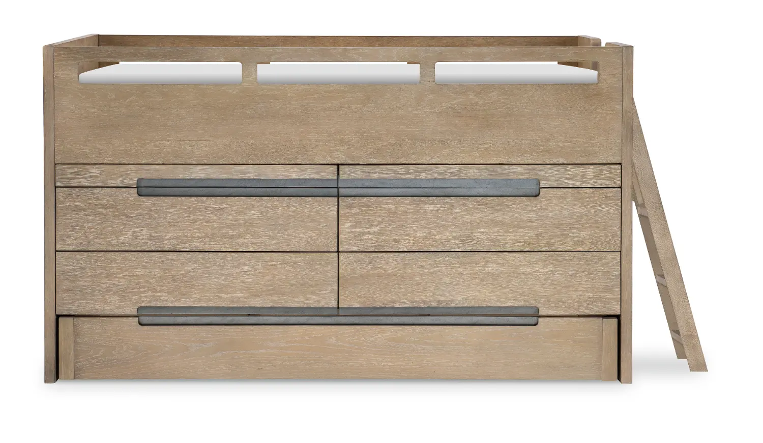 District Weathered Oak Twin Captain's Bed-1