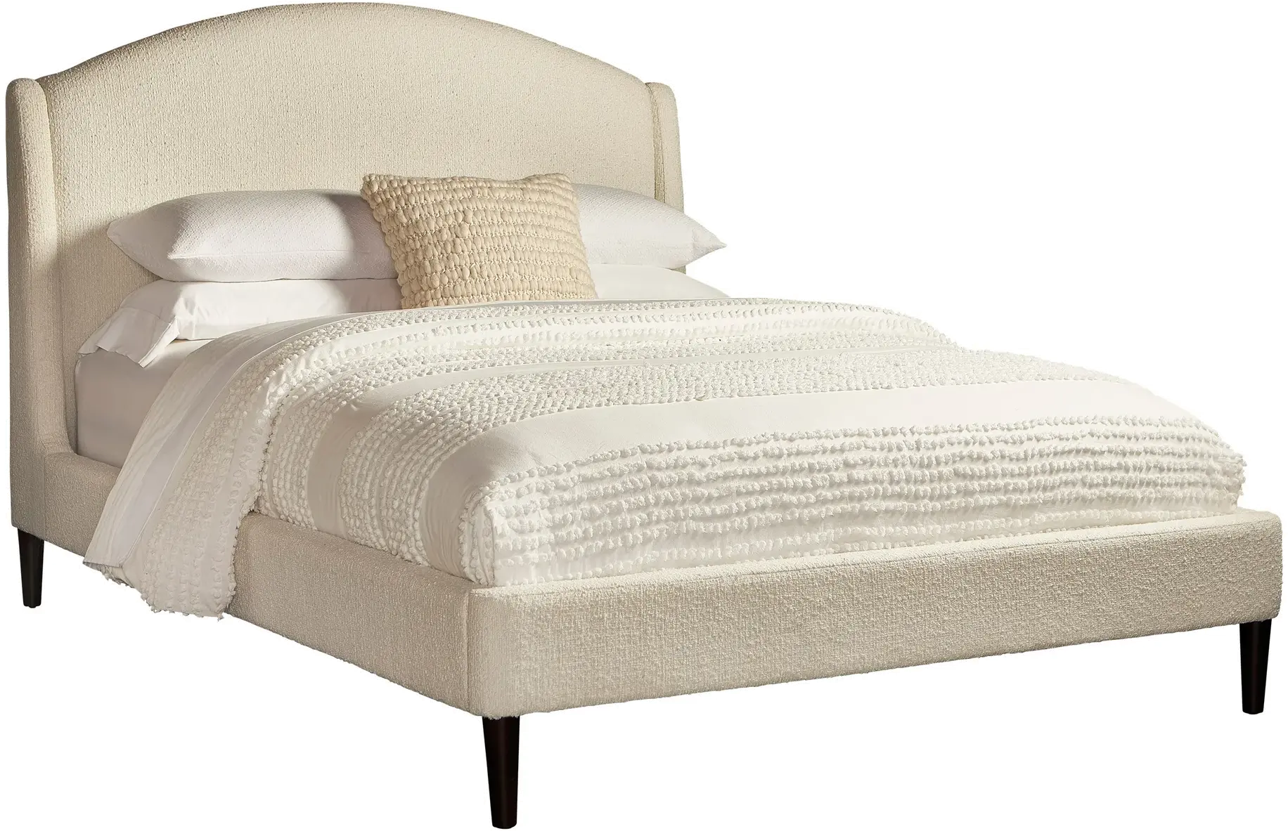 Crescent Snow White Queen Upholstered Bed-1