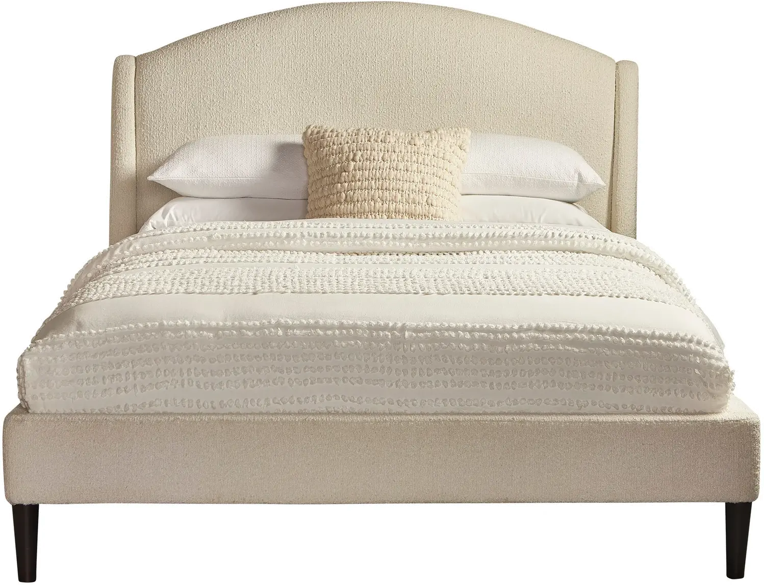 Crescent Snow White Queen Upholstered Bed-3