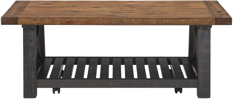 Bolton Black and Natural Coffee Table