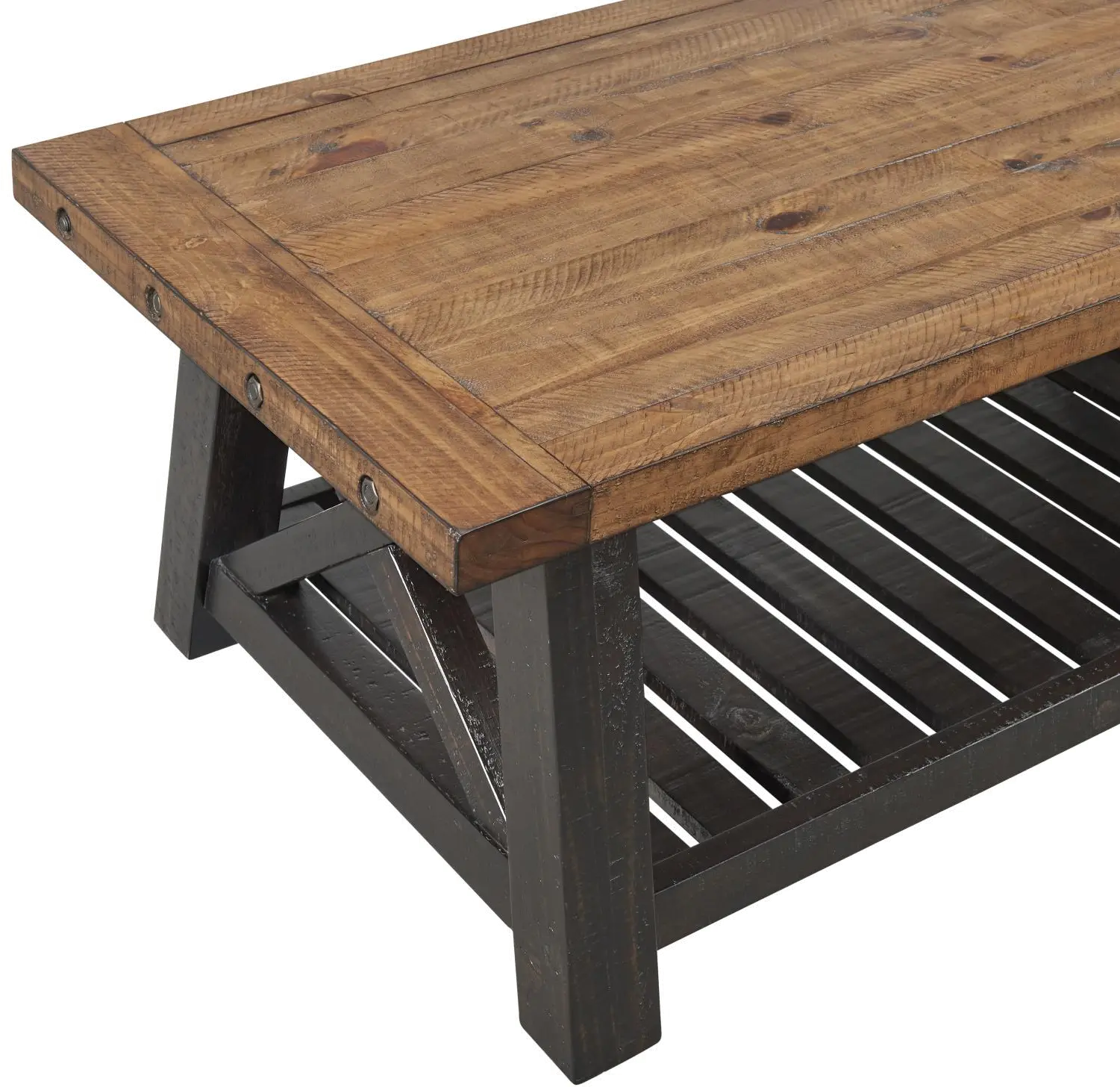 Bolton Black and Natural Coffee Table-3