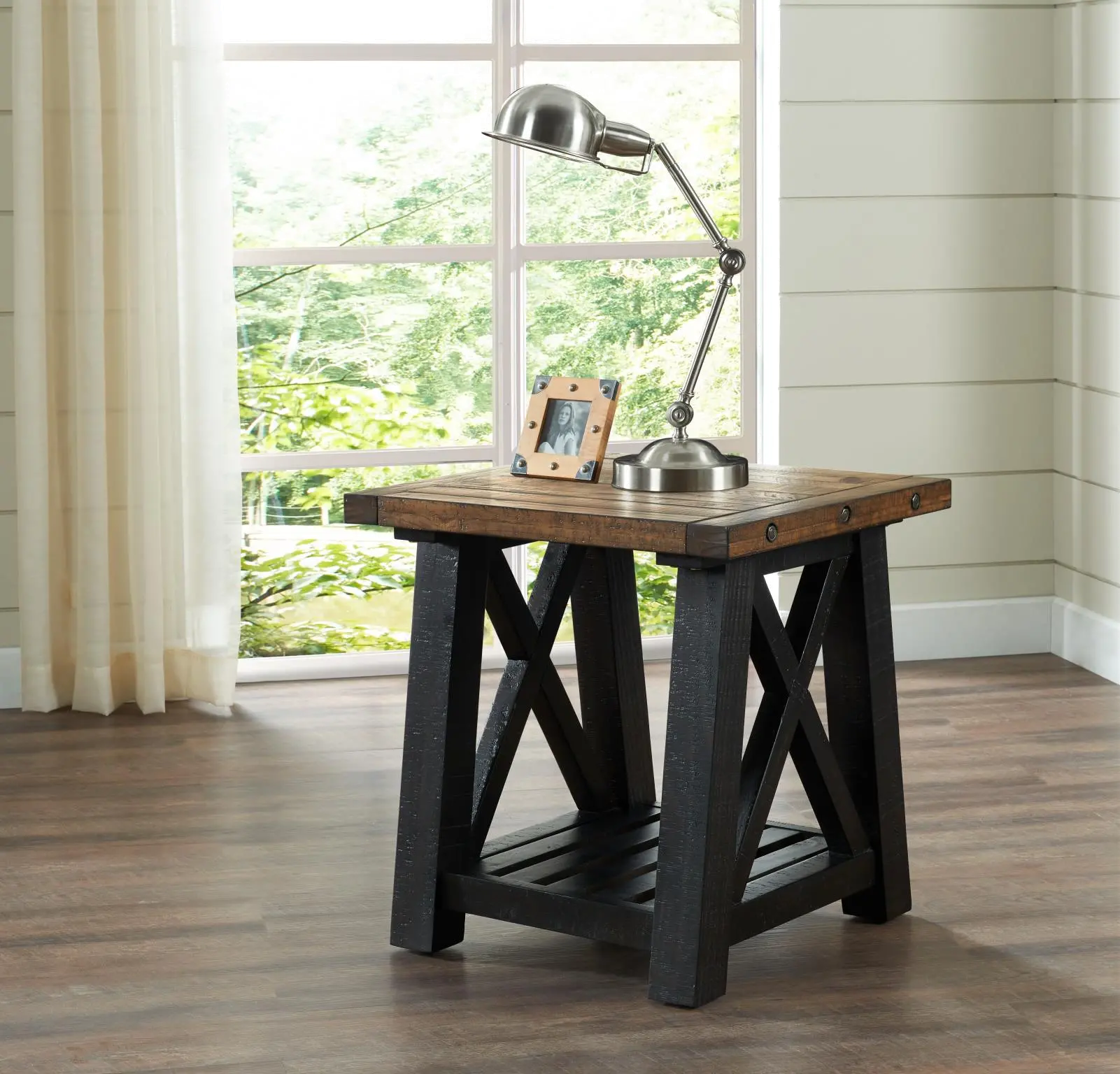 Bolton Black and Natural End Table-3