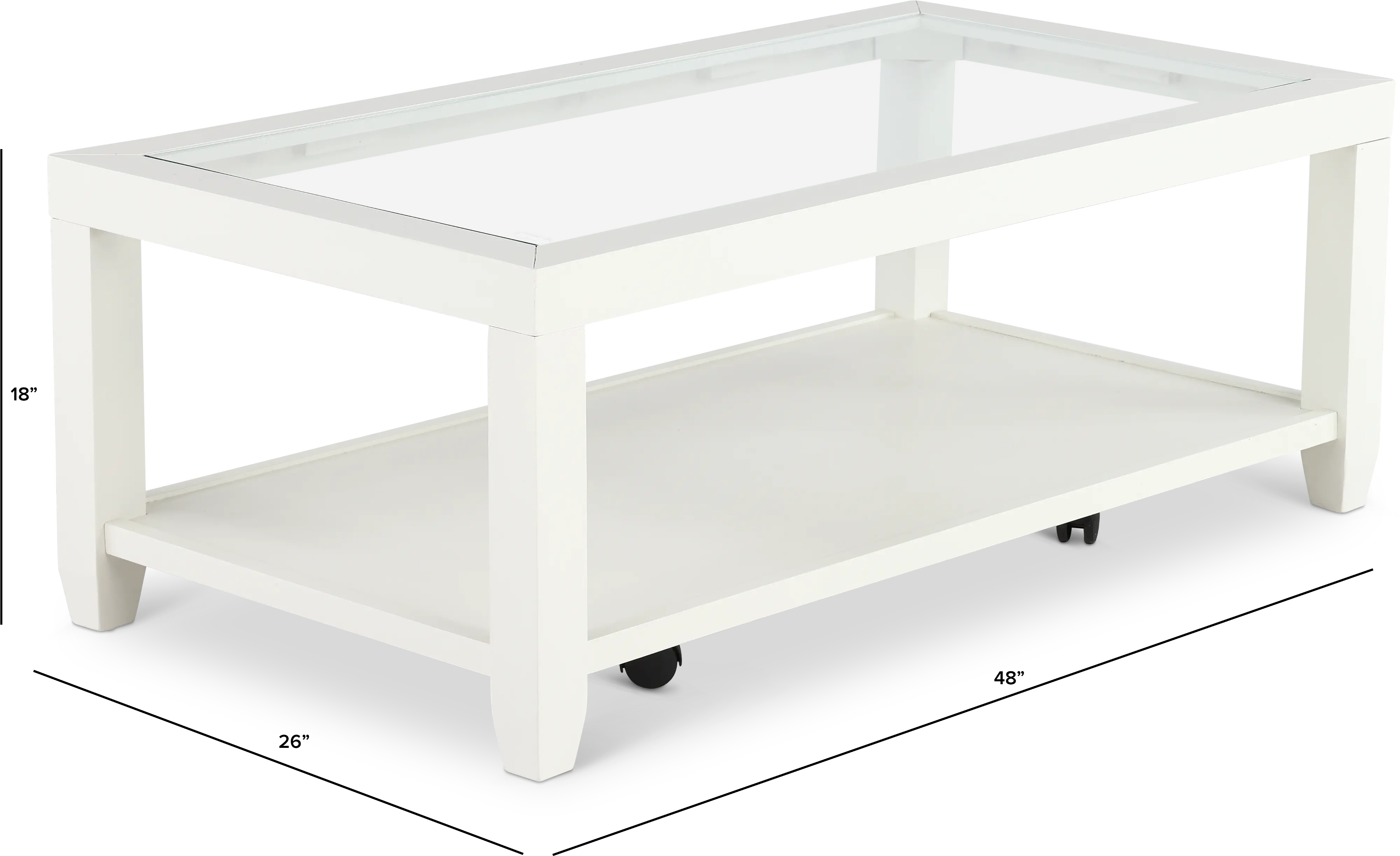 Cordero White Coffee Table-3