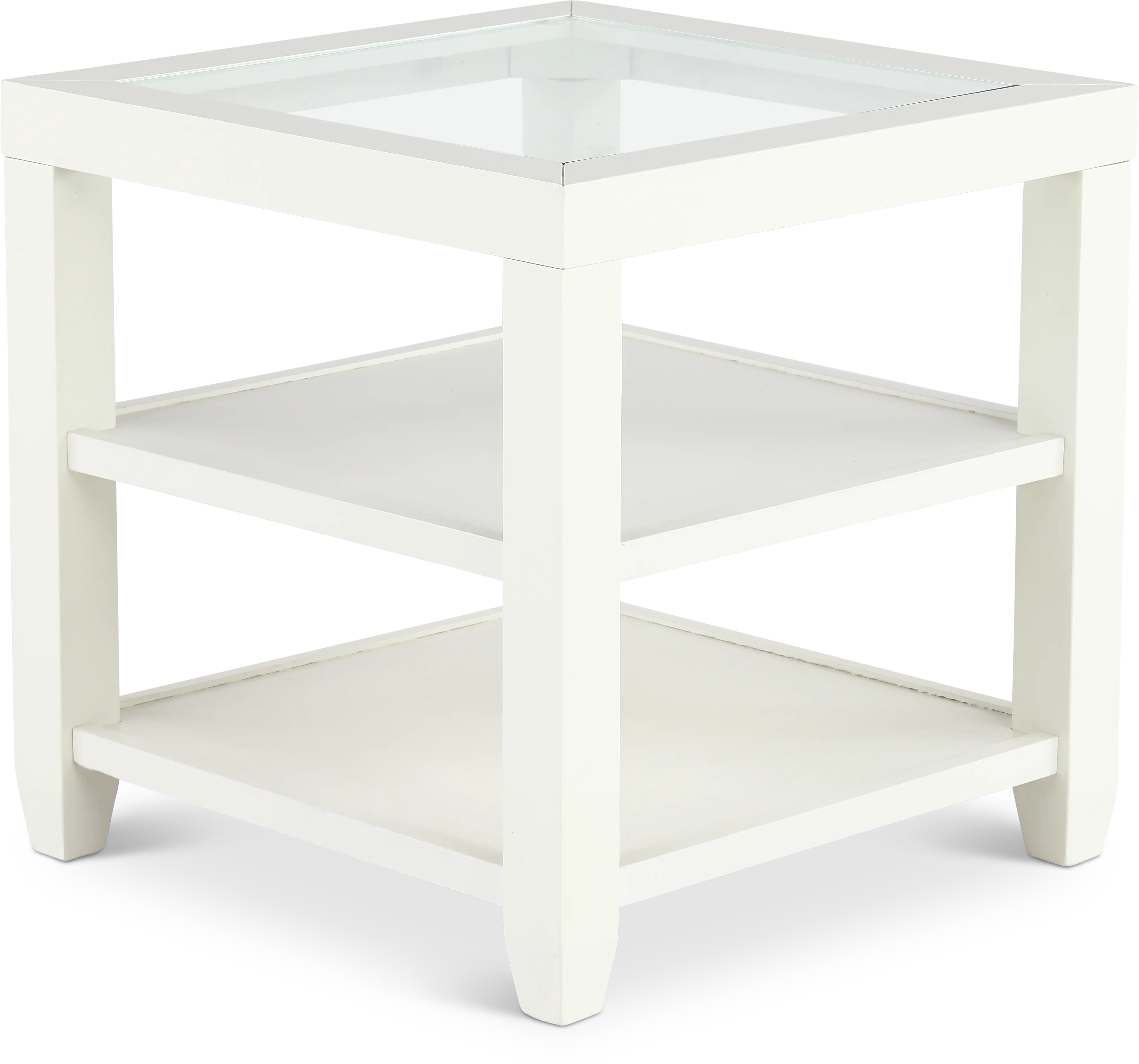 Cordero White End Table-1