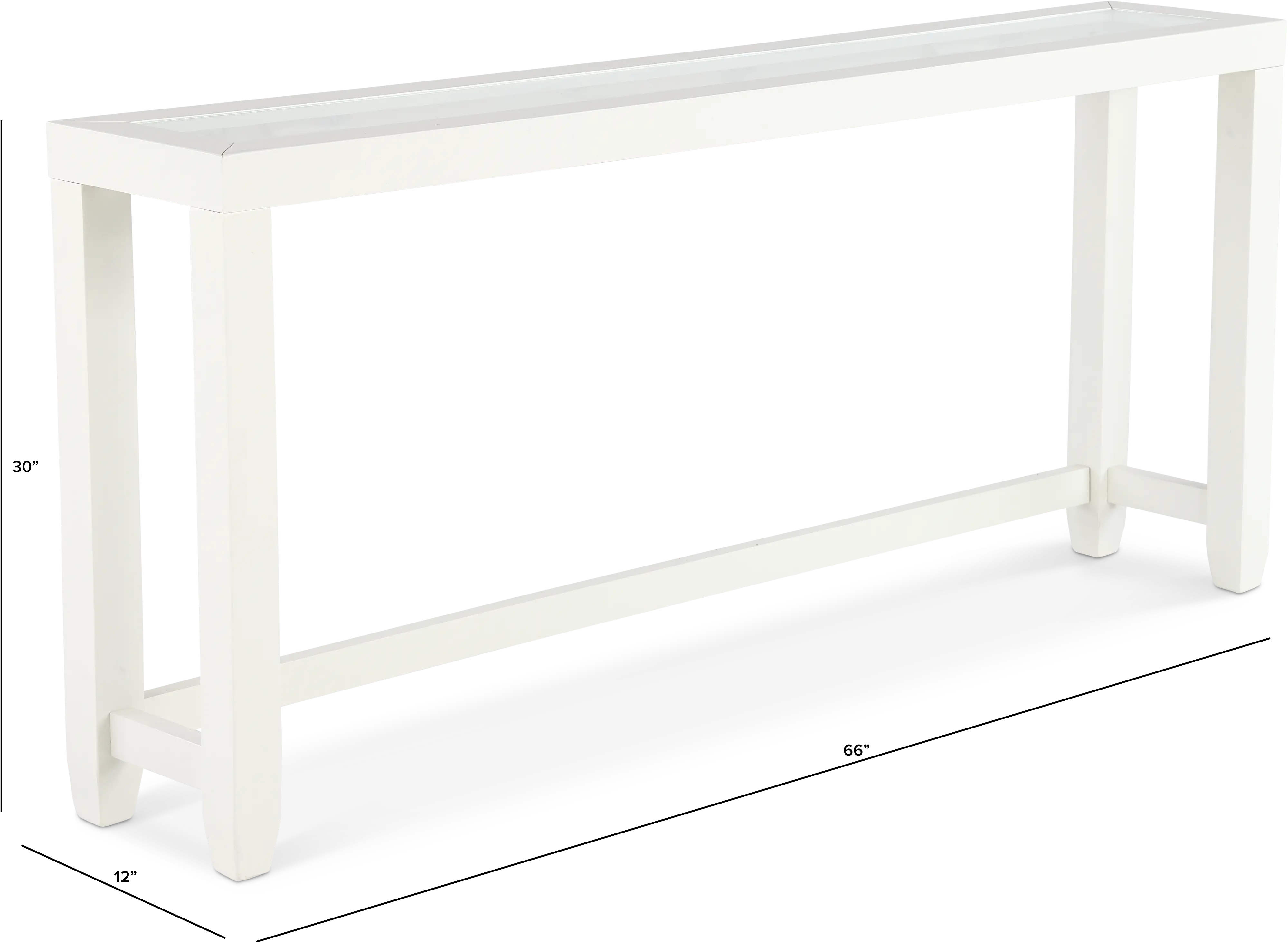 Cordero White Console Table-3