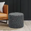 510A001GRY Garret Gray Round Ottoman