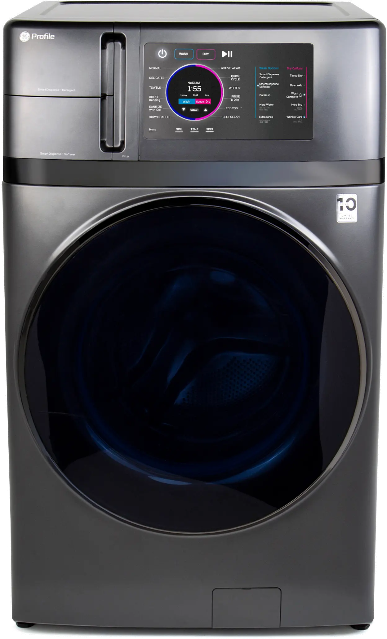 PFQ97HSPVDS GE Profile 4.8 cu ft Combination Washer Dryer - Carbon Graphite-1