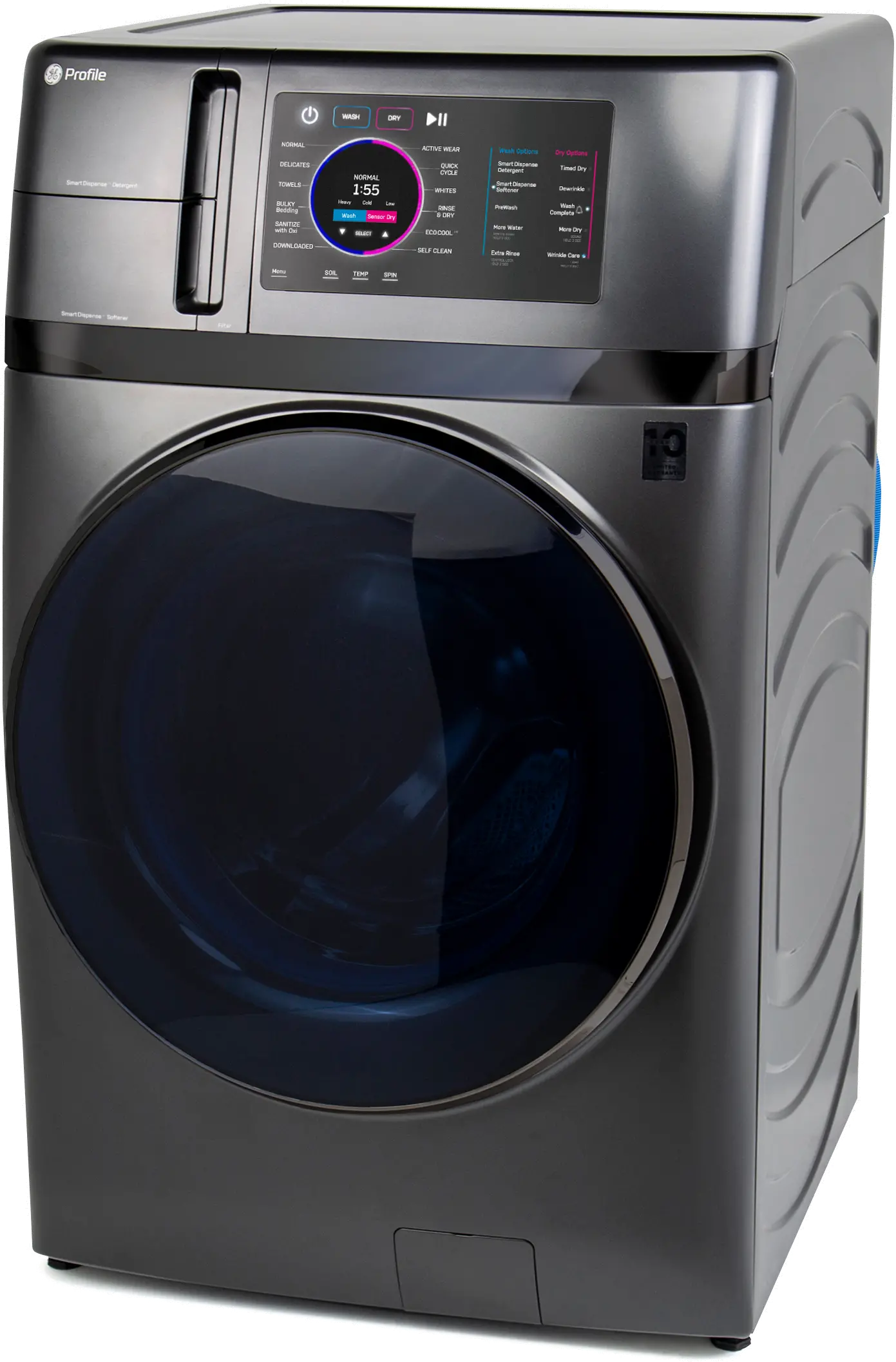 PFQ97HSPVDS GE Profile 4.8 cu ft Combination Washer Dryer - Carbon Graphite-4