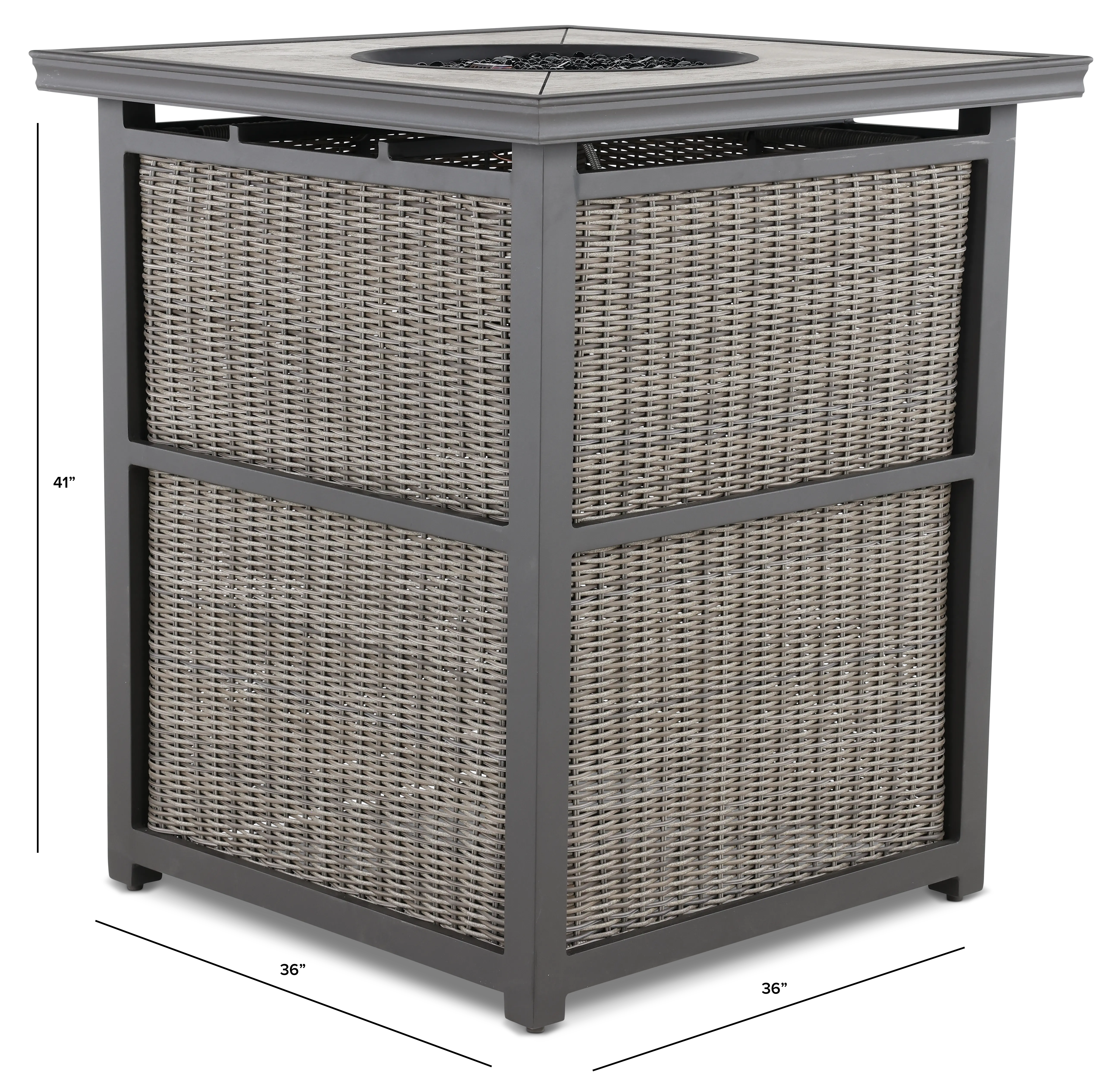 KIT/ARW04900P02-FPT Havana Gray Patio Fire Pit Tower-3