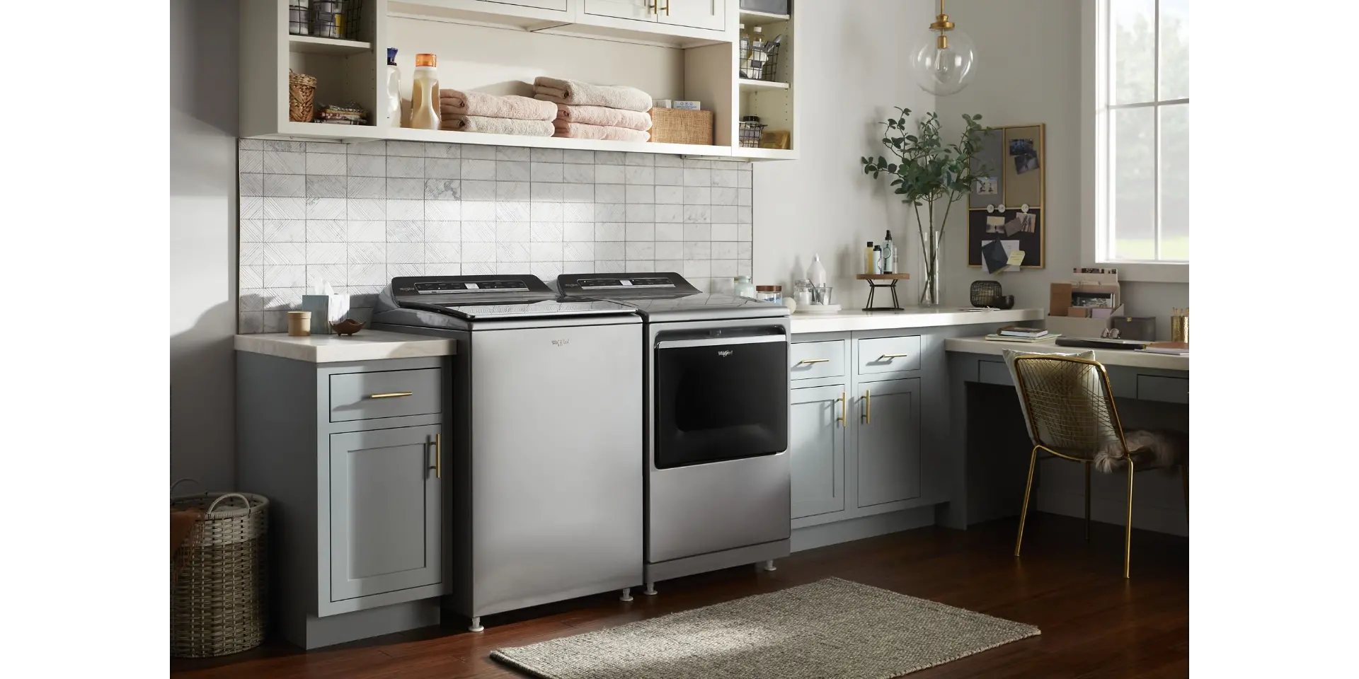 WED8127LC Whirlpool 7.4 Cu Ft Smart Electric Dryer with Steam - Chrome-2