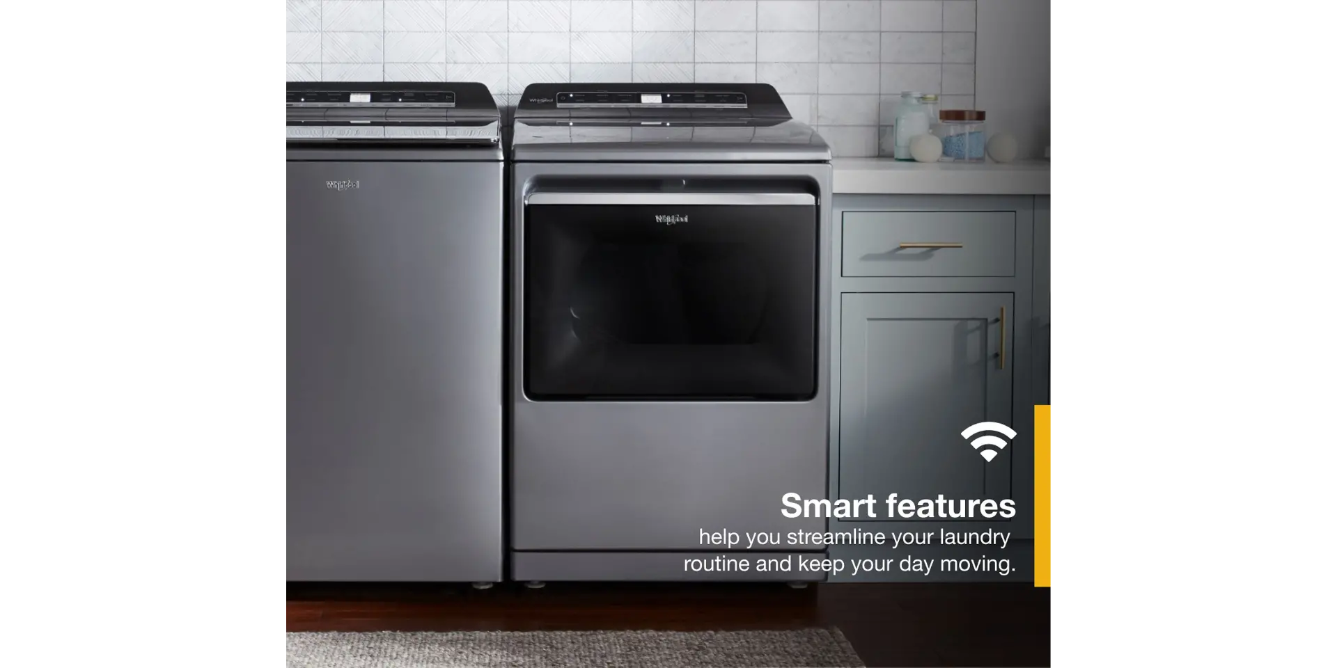 WED8127LC Whirlpool 7.4 Cu Ft Smart Electric Dryer with Steam - Chrome-5