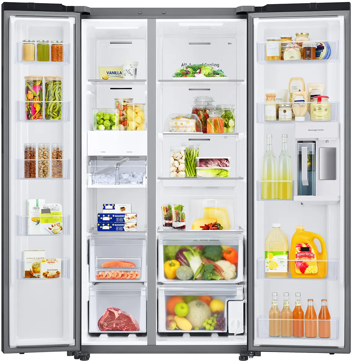 RS28CB7600QL Samsung Bespoke 28 cu ft Side-By-Side Refrigerator - Stainless Steel-6