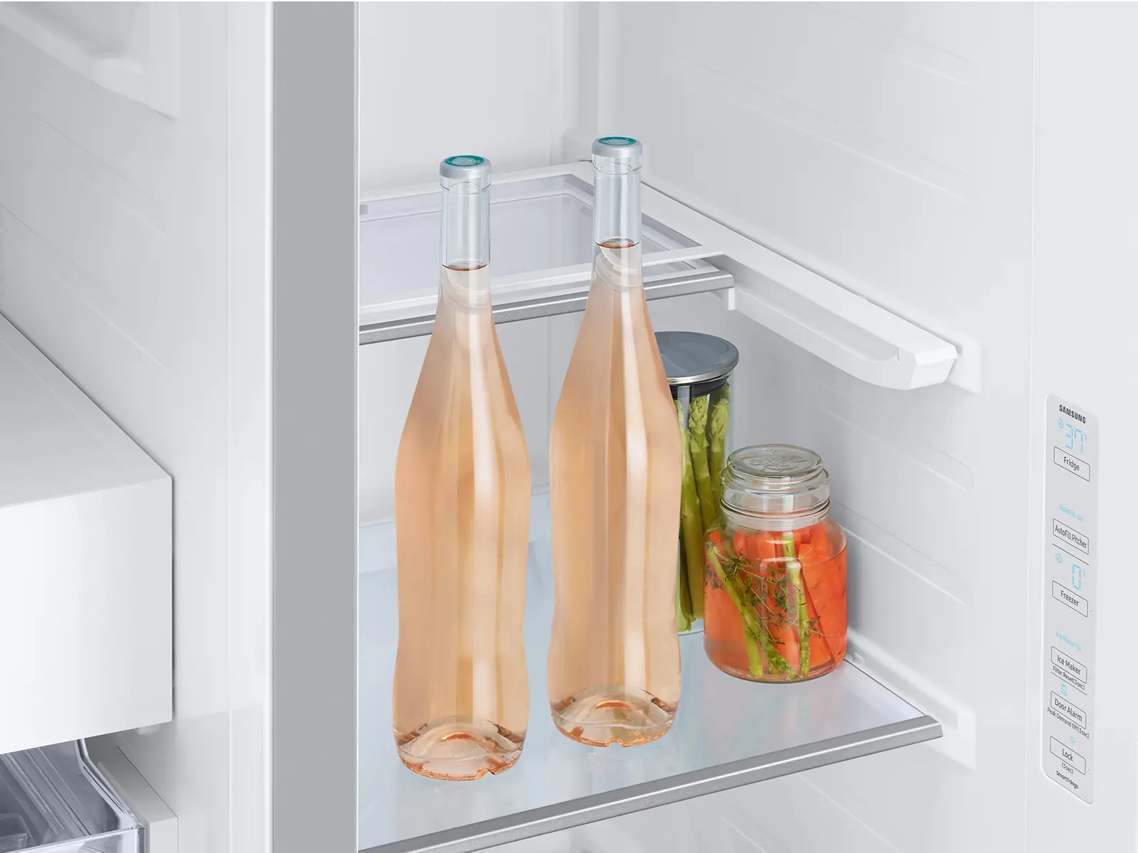 RS28CB760012 Samsung Bespoke 28 cu ft Side-By-Side Refrigerator - White Glass-10