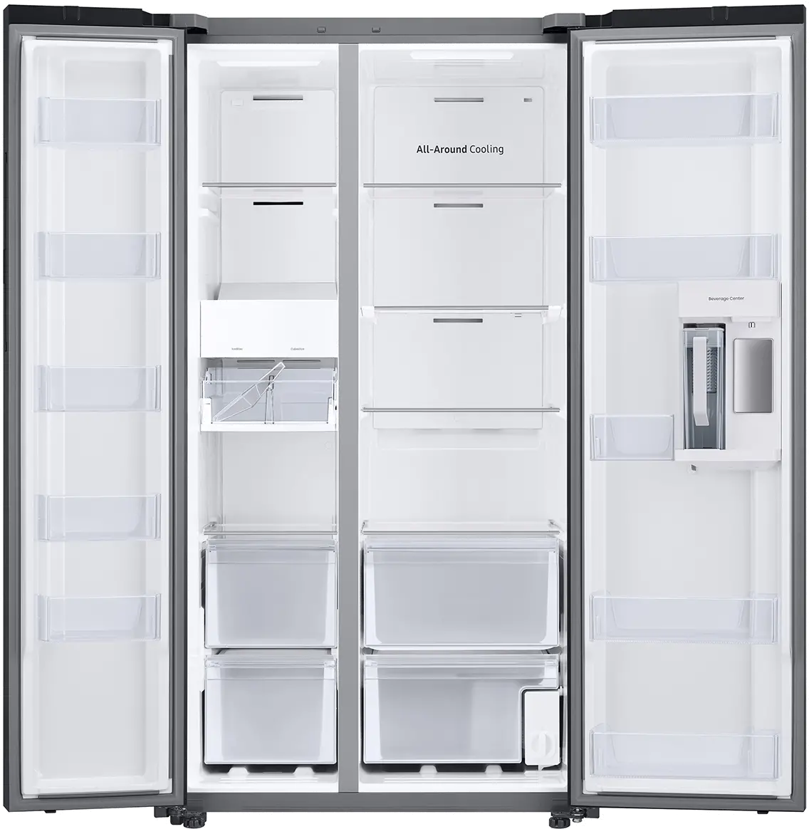 RS28CB760012 Samsung Bespoke 28 cu ft Side-By-Side Refrigerator - White Glass-5