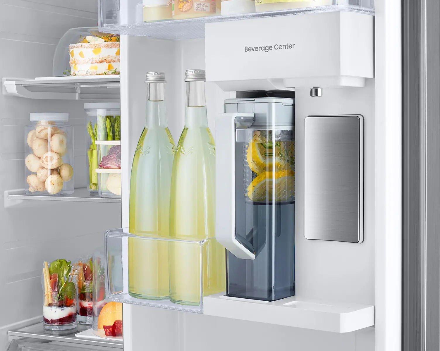 RS28CB760012 Samsung Bespoke 28 cu ft Side-By-Side Refrigerator - White Glass-7