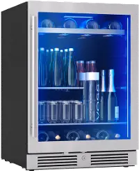PRB24C01CG Zephyr Presrv Single Zone Beverage Cooler - Stainless Steel