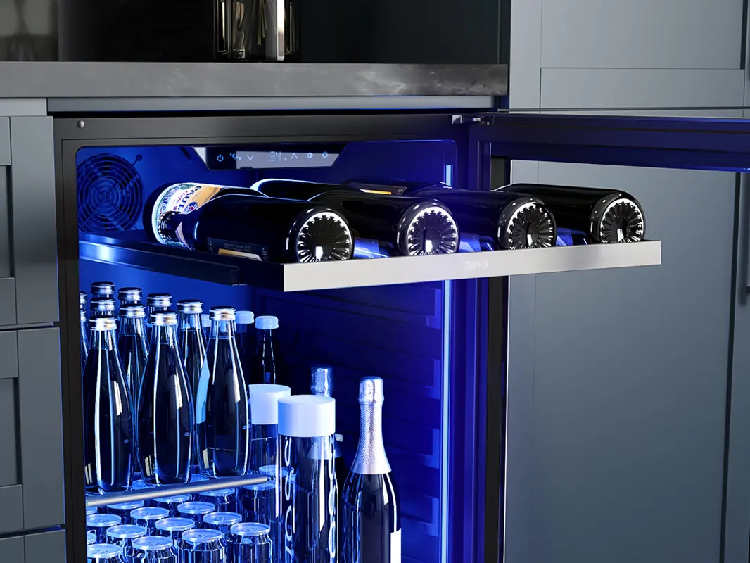 PRB24C01CG Zephyr Presrv Single Zone Beverage Cooler - Stainless Steel-5
