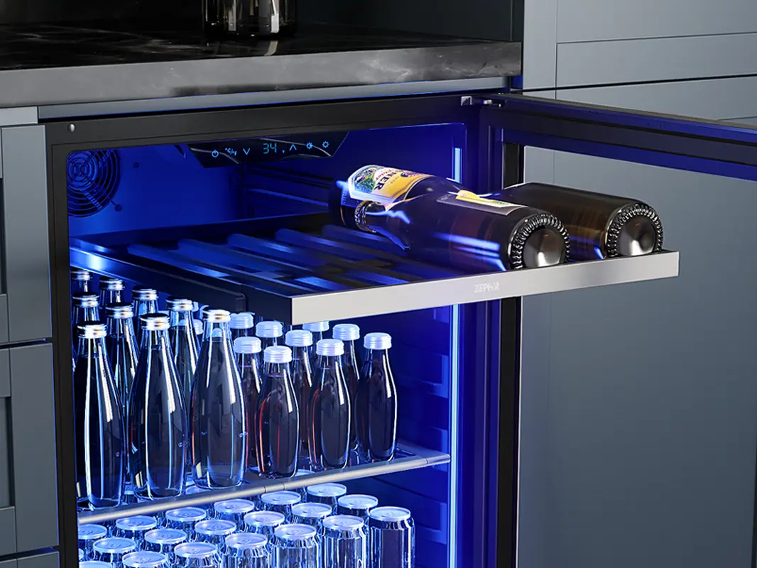 PRB24C01CG Zephyr Presrv Single Zone Beverage Cooler - Stainless Steel-6