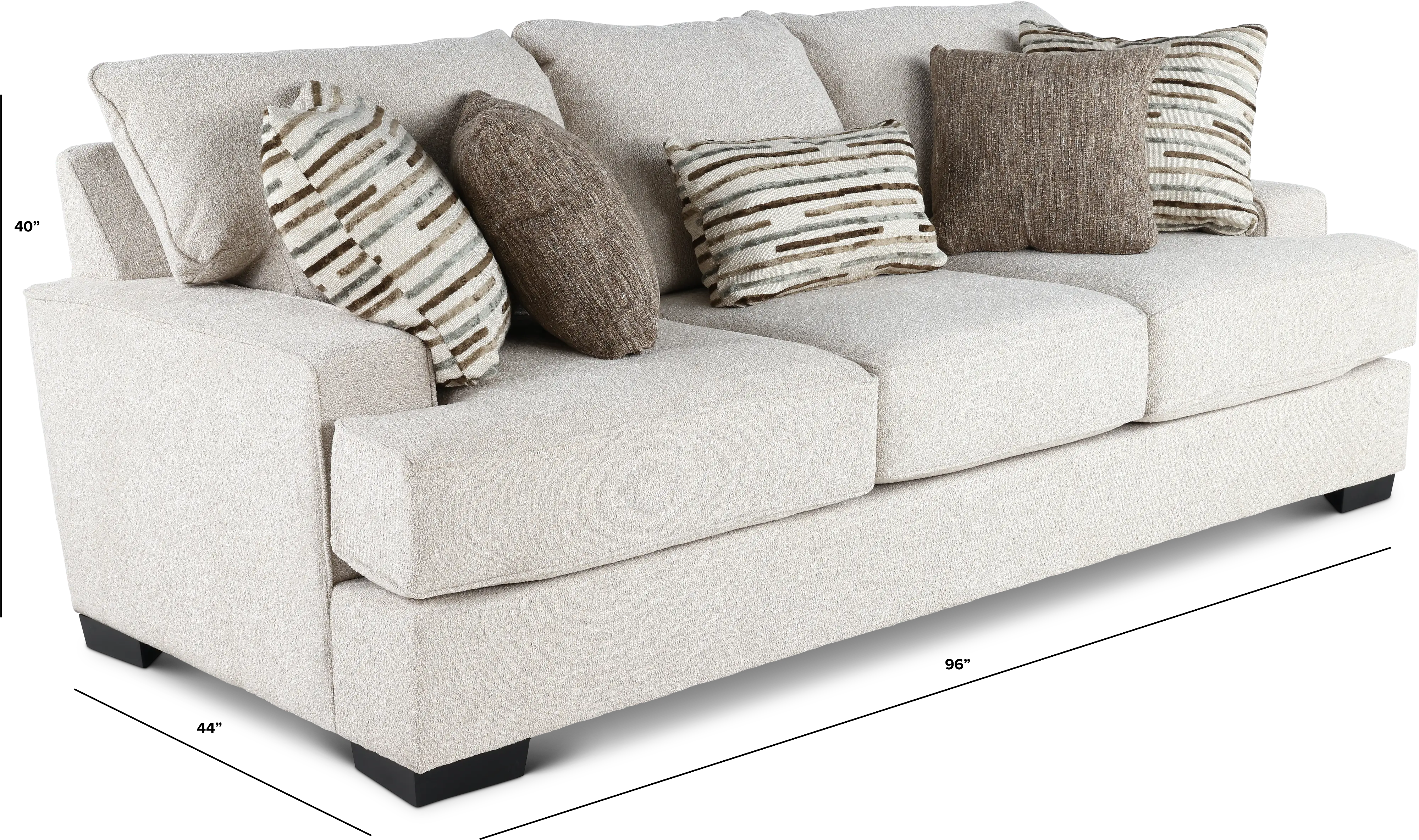 RAVEN3/QFS/SAND Raven Sand Beige Sofa Bed-3