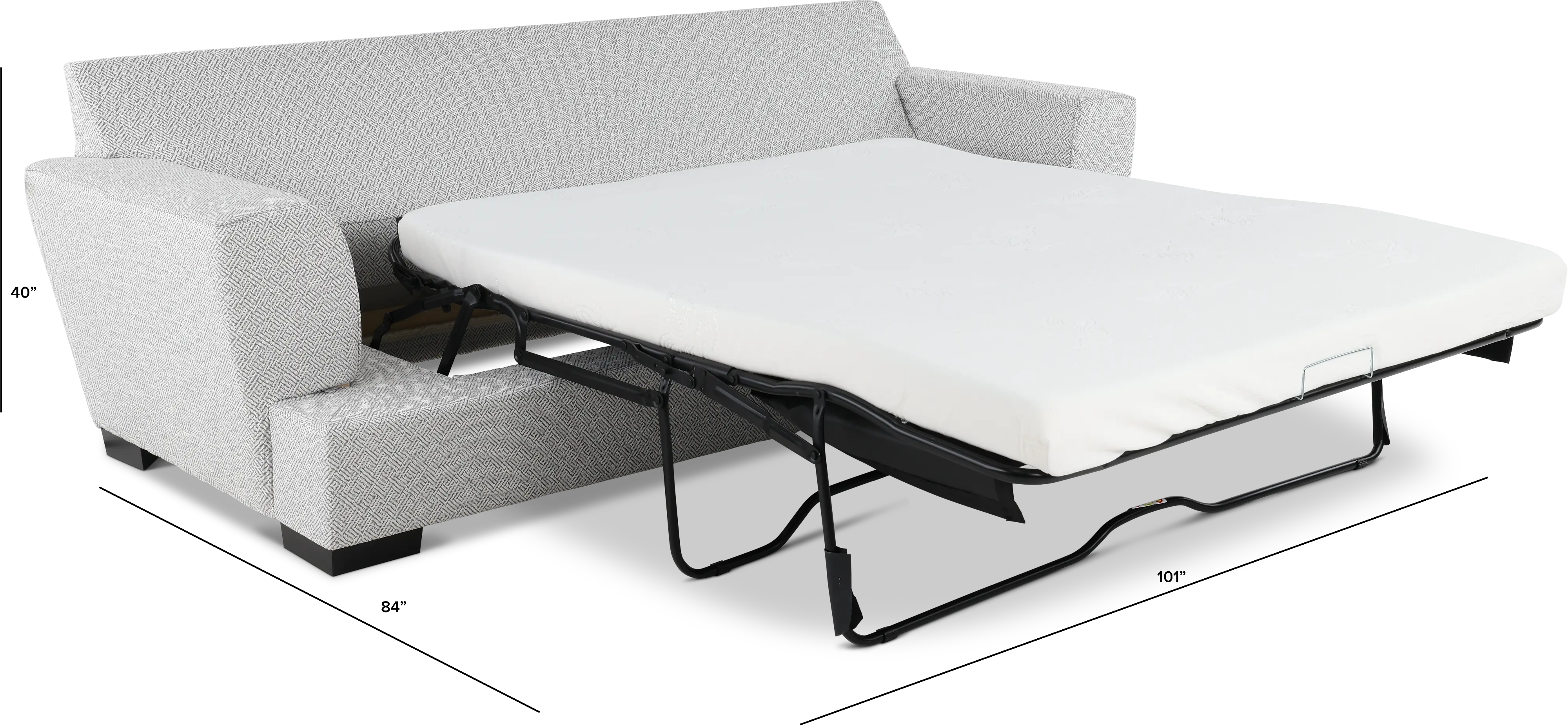 RENEGADE2/QFS/PEWTER Renegade Pewter Gray Sofa Bed-8