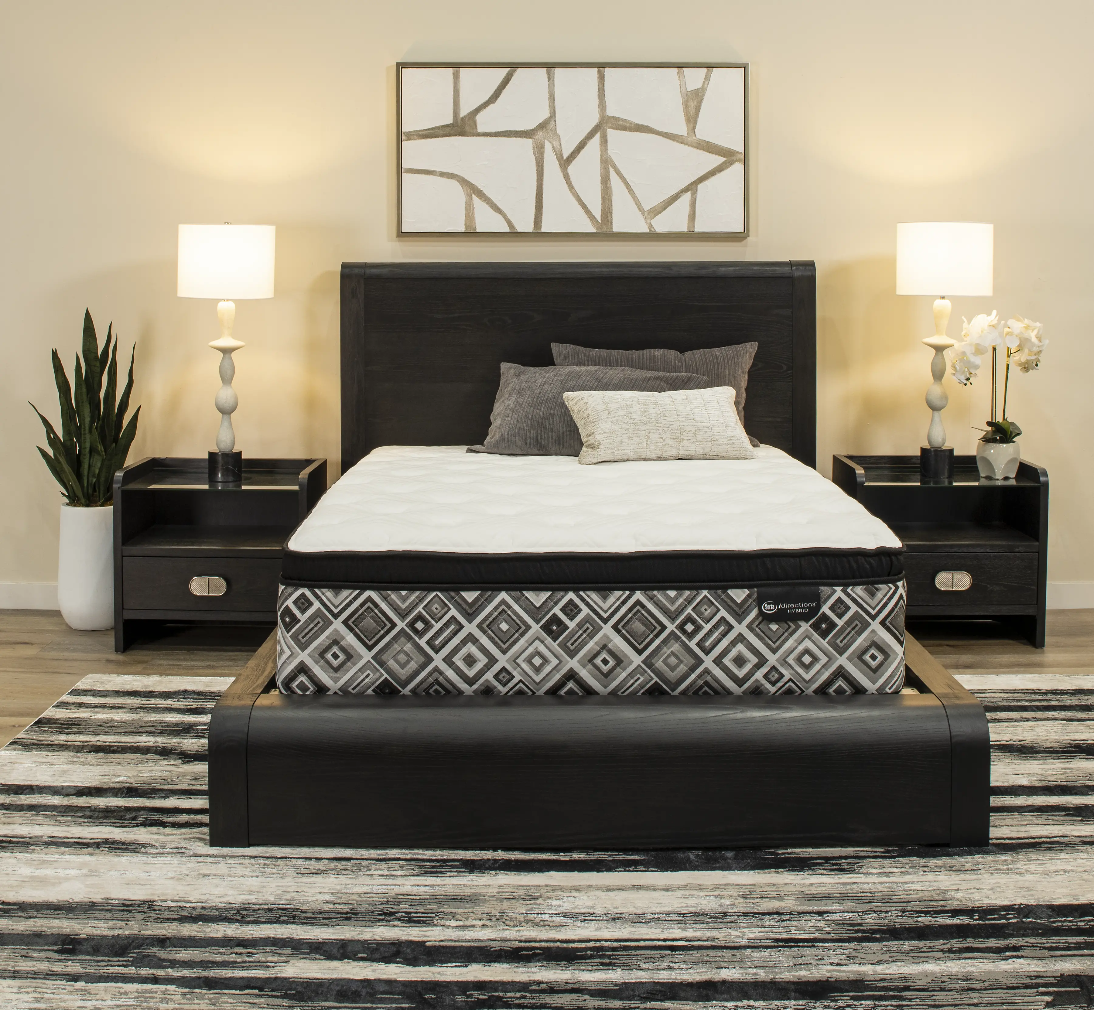 833426-3010 Serta Argente Hybrid Plush Euro Top Twin Mattress-2