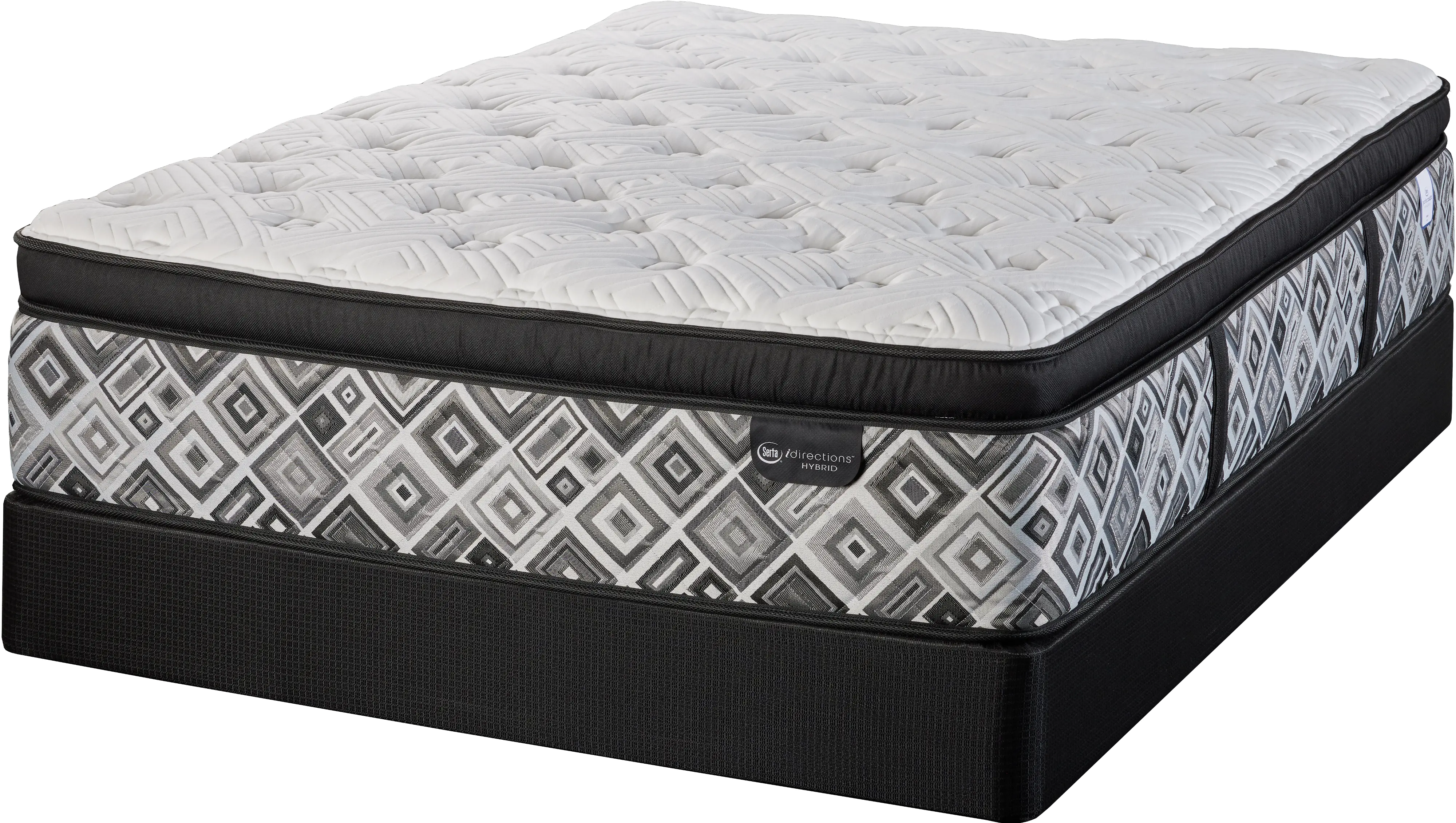833426-3050 Serta Argente Hybrid Plush Euro Top Queen Mattress-4