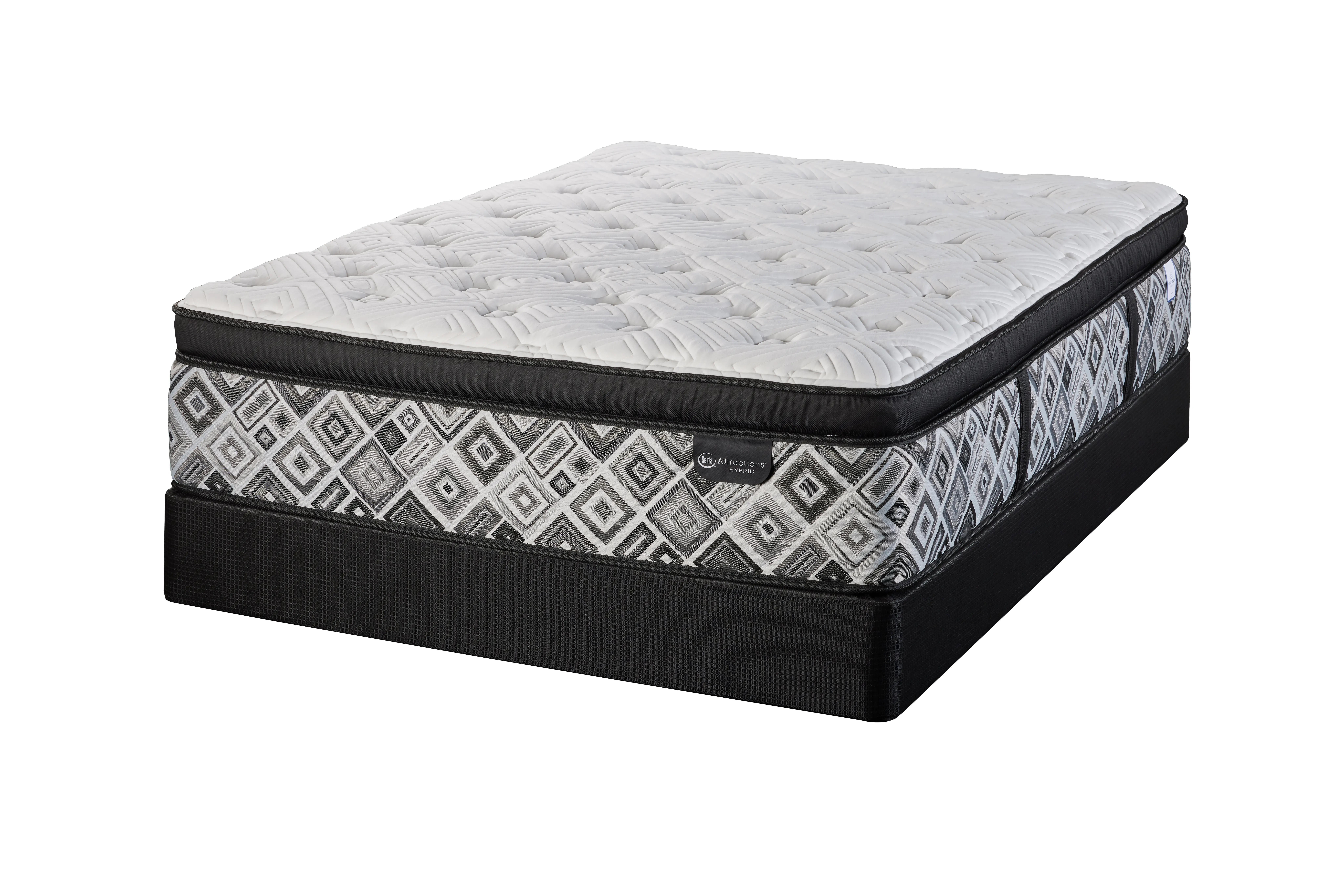 833426-3070 Serta Argente Hybrid Plush Euro Top California King Mattress-4