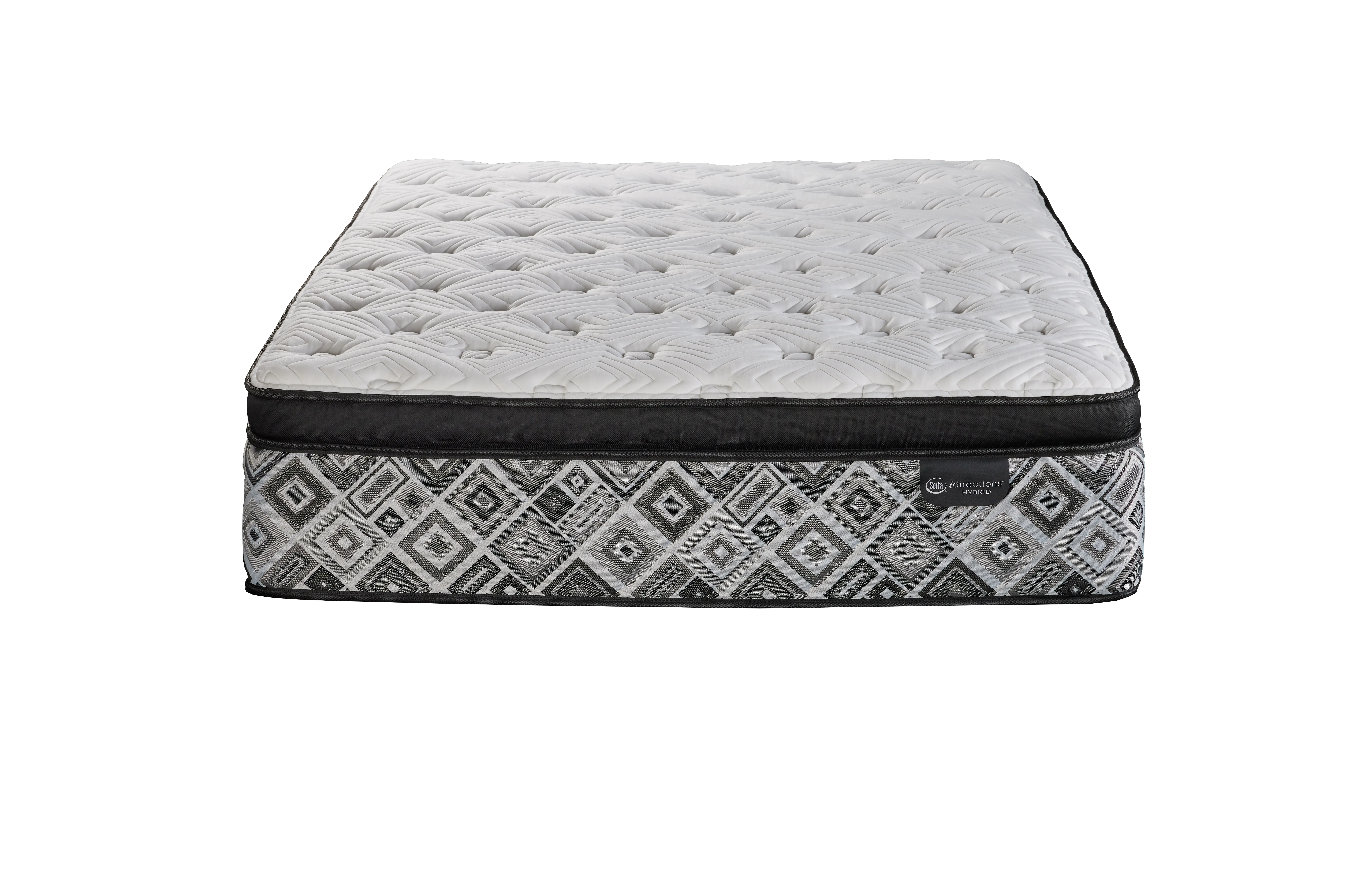 TXL-2PC-ARGENTE-PLET Serta Argente Hybrid Plush Euro Top Split King Mattress-3