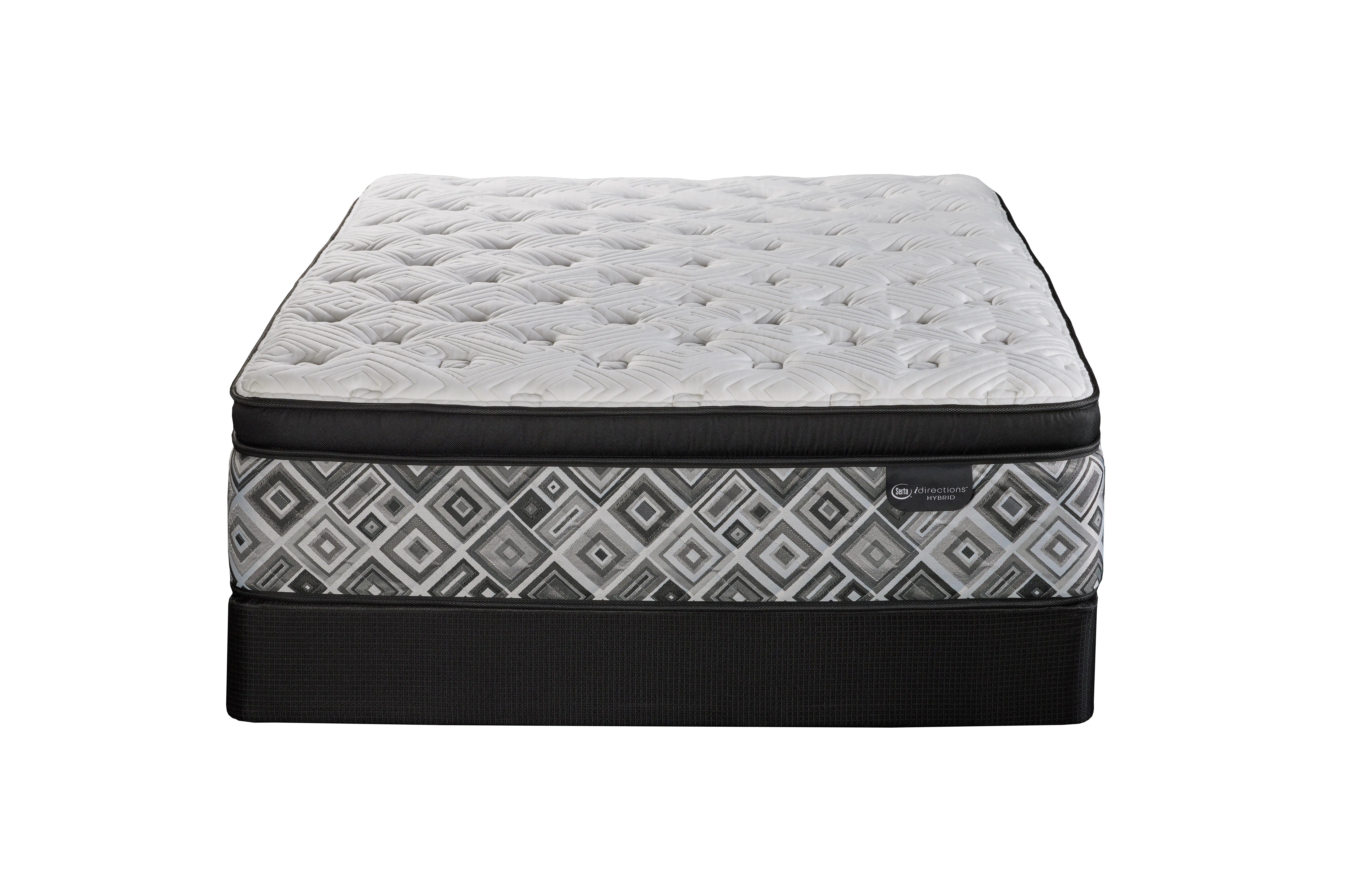 TXL-2PC-ARGENTE-PLET Serta Argente Hybrid Plush Euro Top Split King Mattress-5
