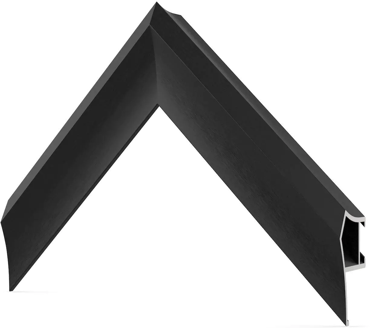 FRM-AL-PR-BLK-50-2021 Frame My TV 50  Alloy Prismatic Samsung Frame - Anodized Black-1