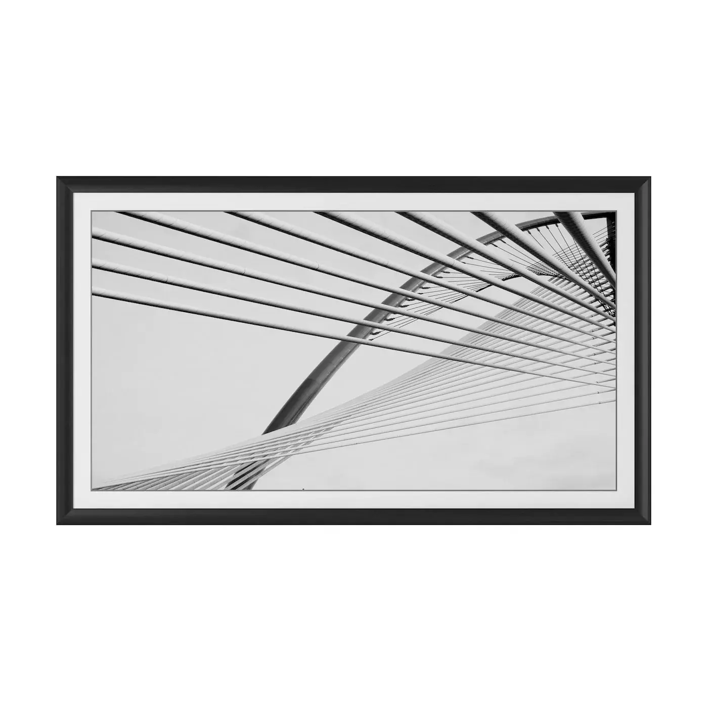FRM-AL-PR-BLK-85-2021 Frame My TV 85  Alloy Prismatic Samsung Frame - Anodized Black-2