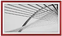 FRM-AL-PR-RED-50-2021 Frame My TV 50  Alloy Prismatic Samsung Frame - Red
