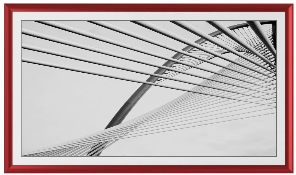 Frame My TV 85" Alloy Prismatic Samsung Frame - Red