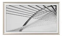 FRM-AL-PR-GLS-43-2021 Frame My TV 43  Alloy Prismatic Samsung Frame - Silver