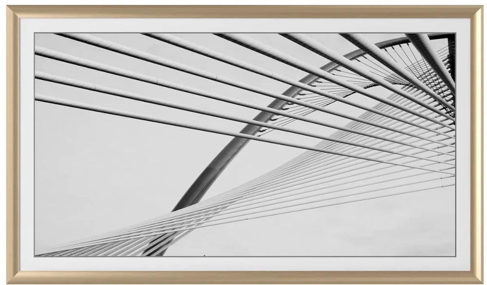 Frame My TV 43" Alloy Prismatic Samsung Frame - Gold