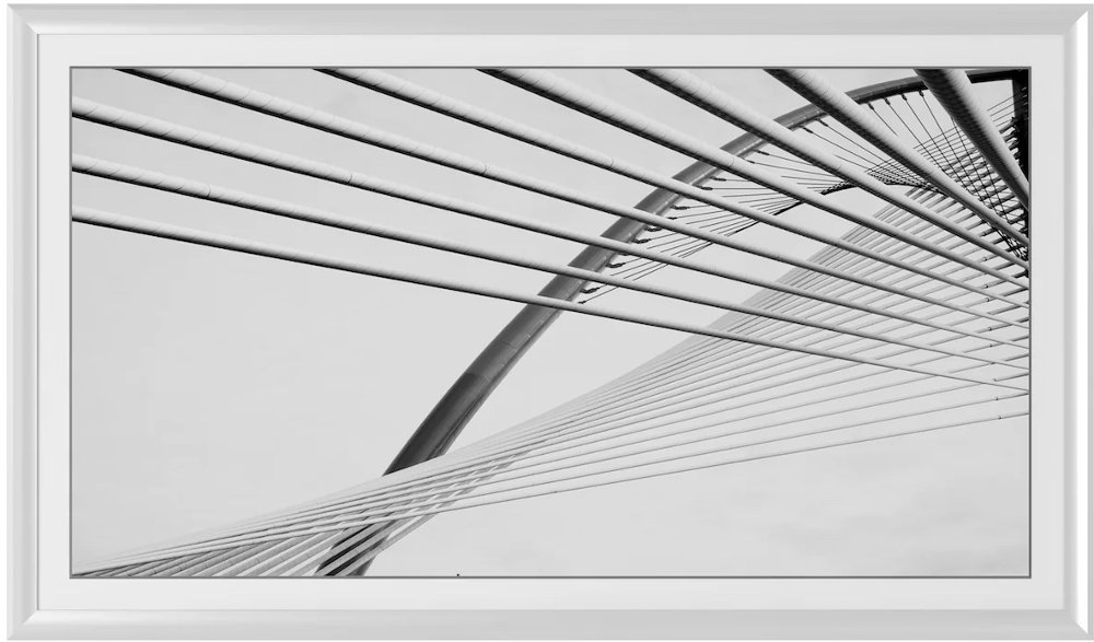Frame My TV 65" Alloy Prismatic Samsung Frame - White