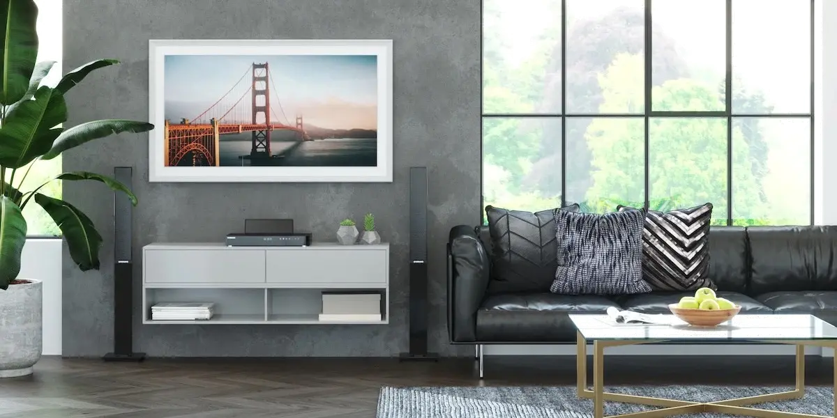 FRM-AL-PR-WHT-85-2021 Frame My TV 85  Alloy Prismatic Samsung Frame - White-8