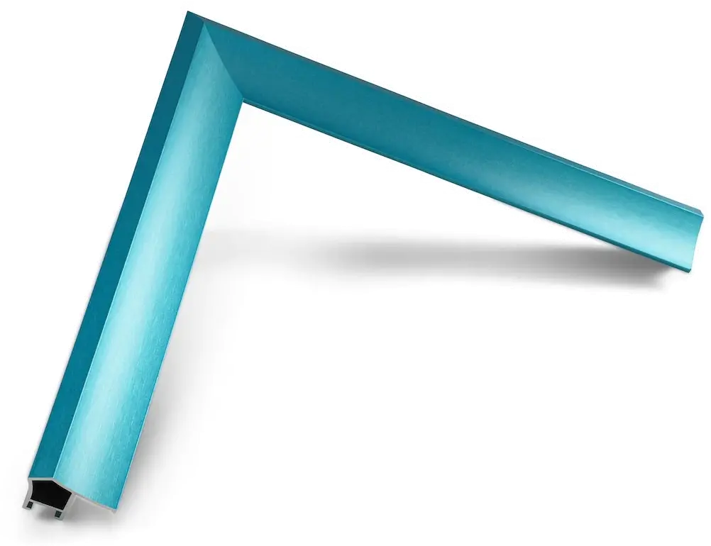 FRM-AL-PR-TURQ-43-2021 Frame My TV 43  Alloy Prismatic Samsung Frame - Turquoise-1